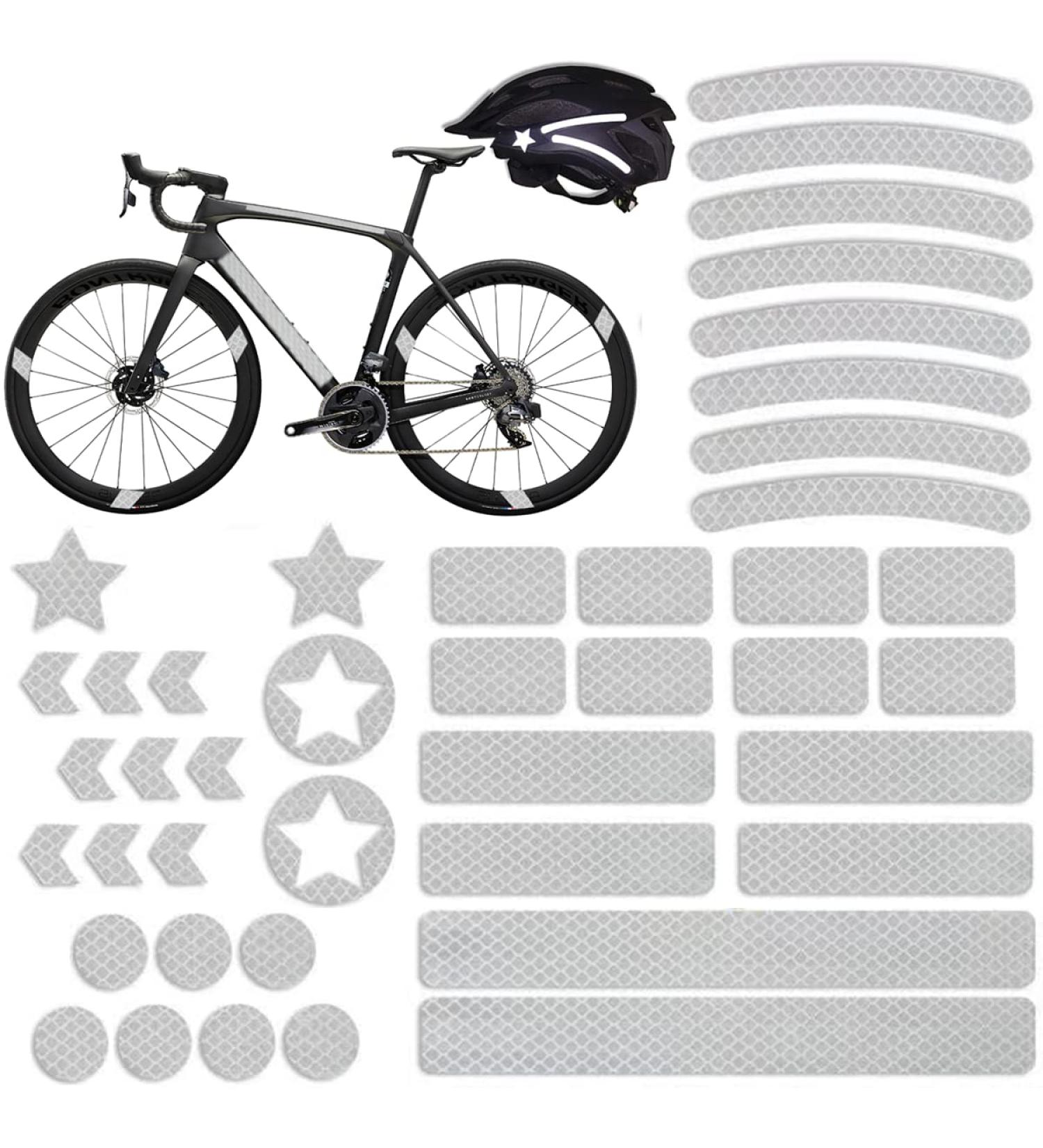42-Piece Bicycle Rim Stickers Set | Reflective Bike Stickers for Safety | Versatile Shapes for Bikes Motorcycles Strollers & More - Buy Online on GoSupps.com