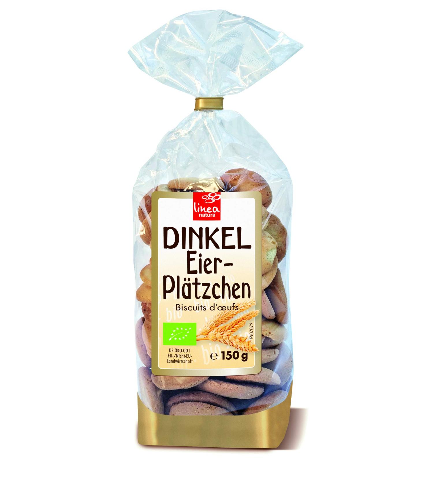 Linea Natura Organic Spelt Biscuits with 38% Organic Egg 150 g - Buy Online on GoSupps.com