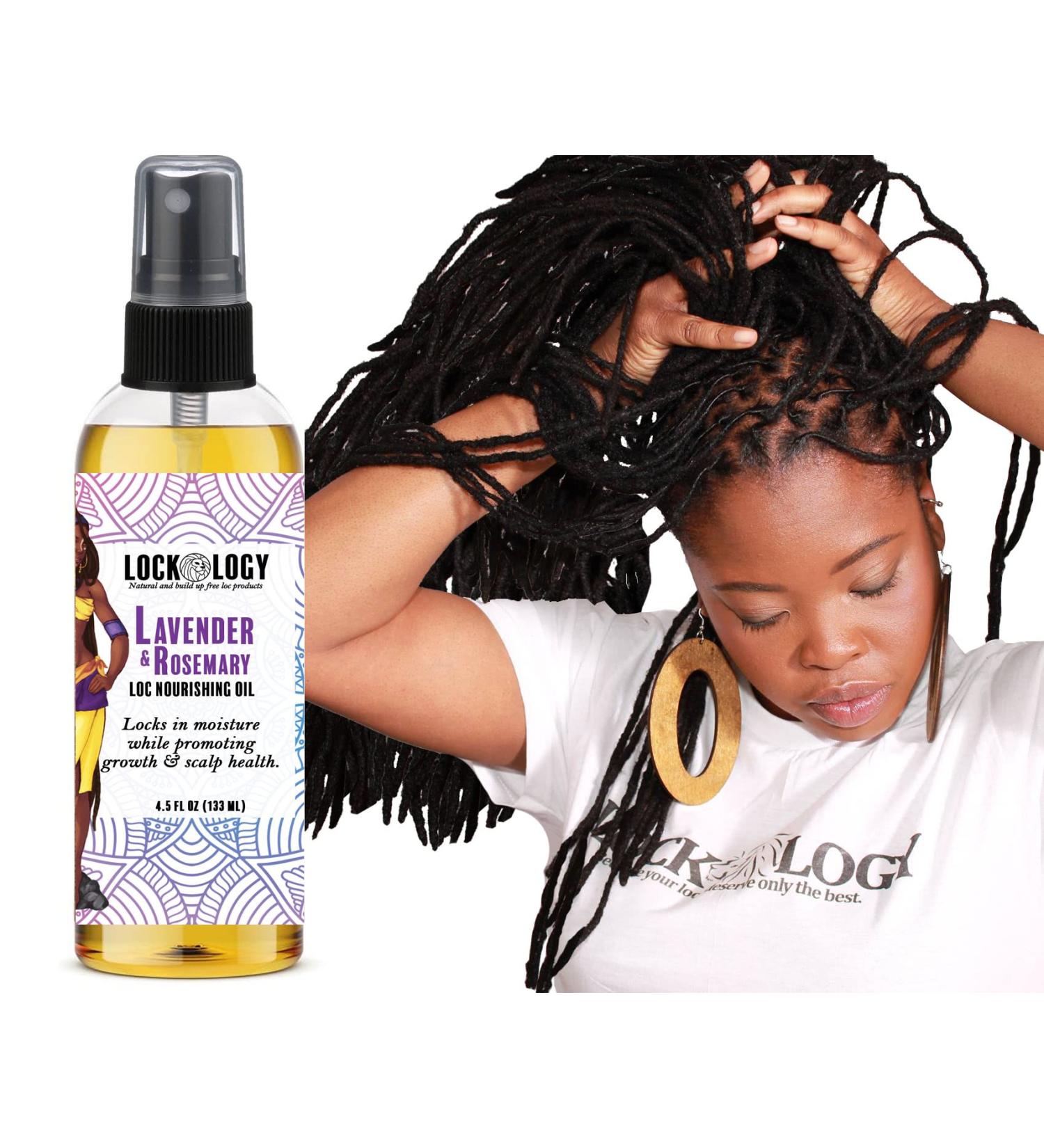 Lockology All Natural Lavender Rosemary Loc Oil Spray for Dreads | Moisturizing Dreadlock Hair Products & Accessories - Buy Online on GoSupps.com