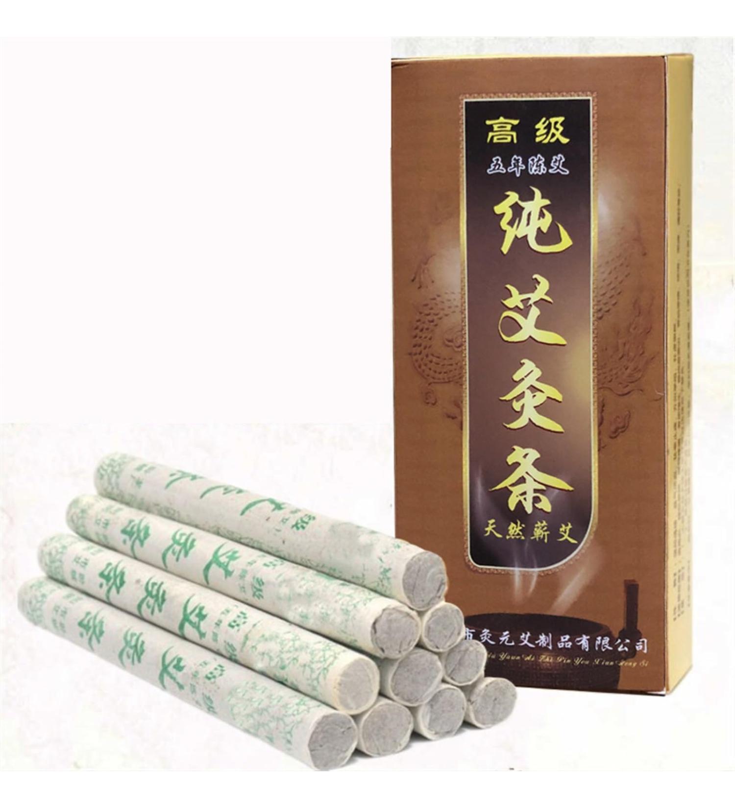 Buy BUNIQ Moxibustion PICTS - 10PC Pure Moxa Rolls for Traditional Meridian Massage | International Shipping Available - Buy Online on GoSupps.com