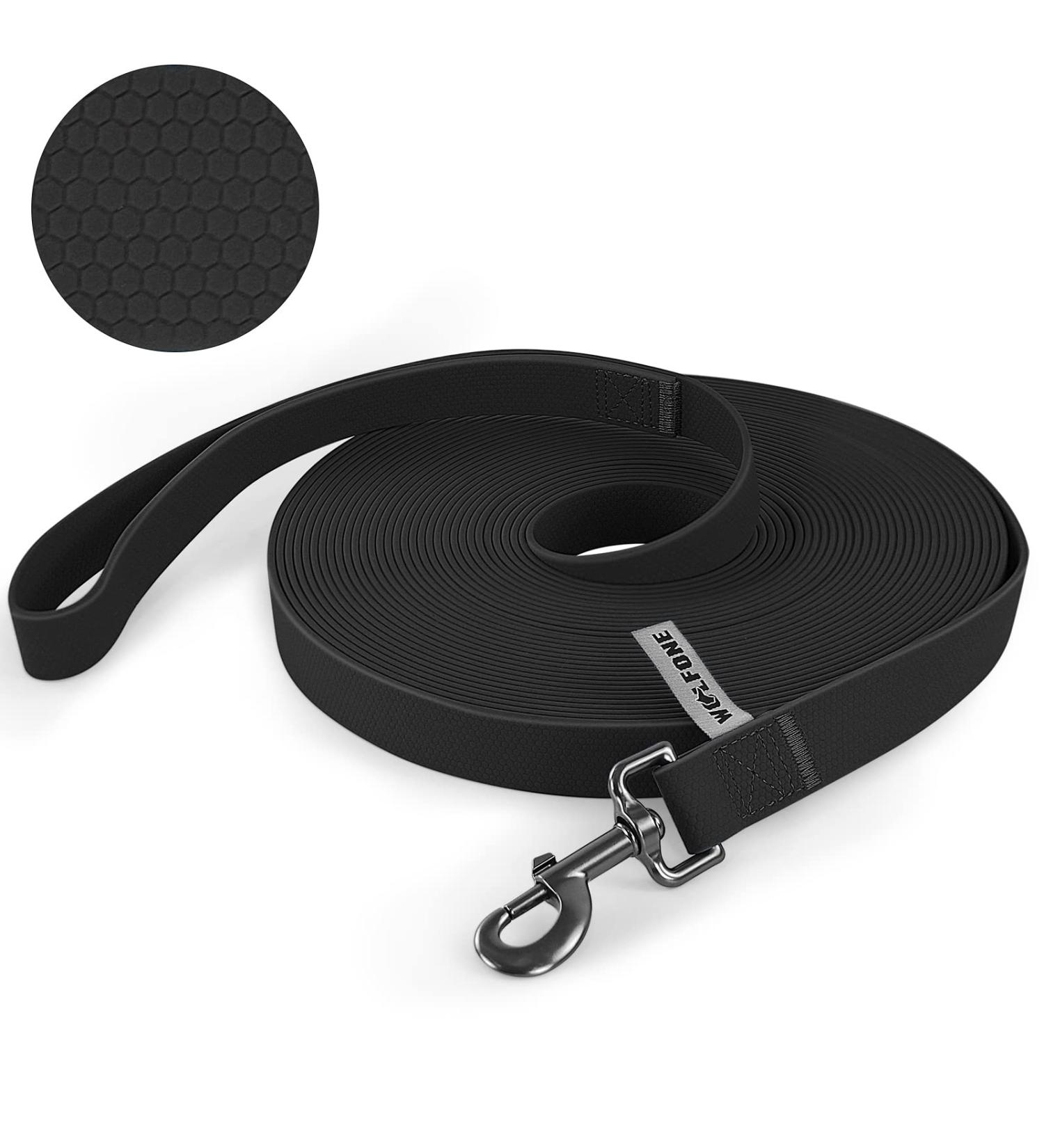 Wolfone 6m Waterproof Dog Leash - Heavy Duty Long Recall Tow Line with Anti-Slip Handle for Outdoor Training - Buy Online on GoSupps.com