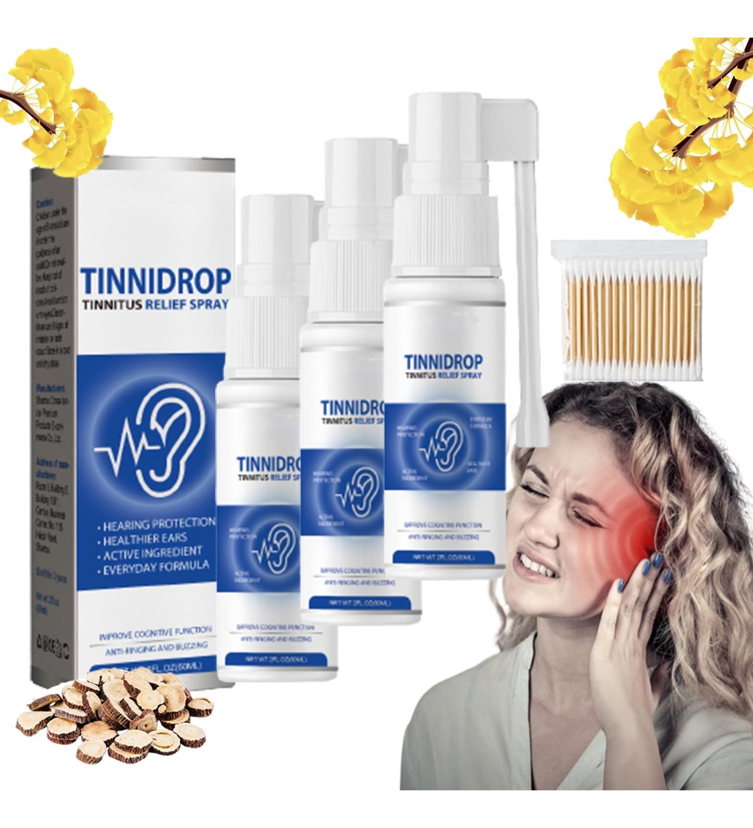RJDJ Luhaka Tinnidrop Tinnitus Relief Spray & Ear Drops - Ear Wax Cleaner & Removal Kit (3PCS) - Buy Online on GoSupps.com