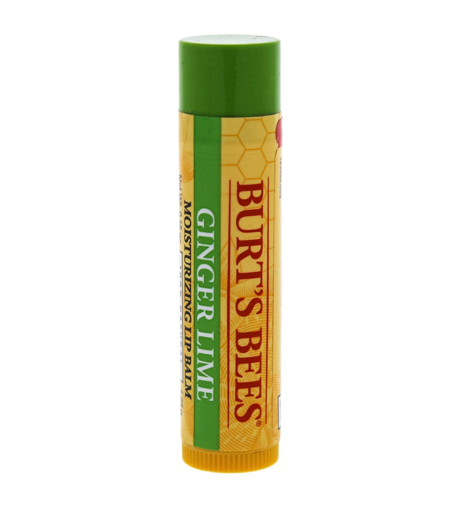 Burt's Bees Ginger Lime Moisturizing Lip Balm By Burts Bees for Unisex - 0.15 Oz Lip Balm  0.15 Oz Ginger Lime 0.15 Ounce (Pack of 1)
