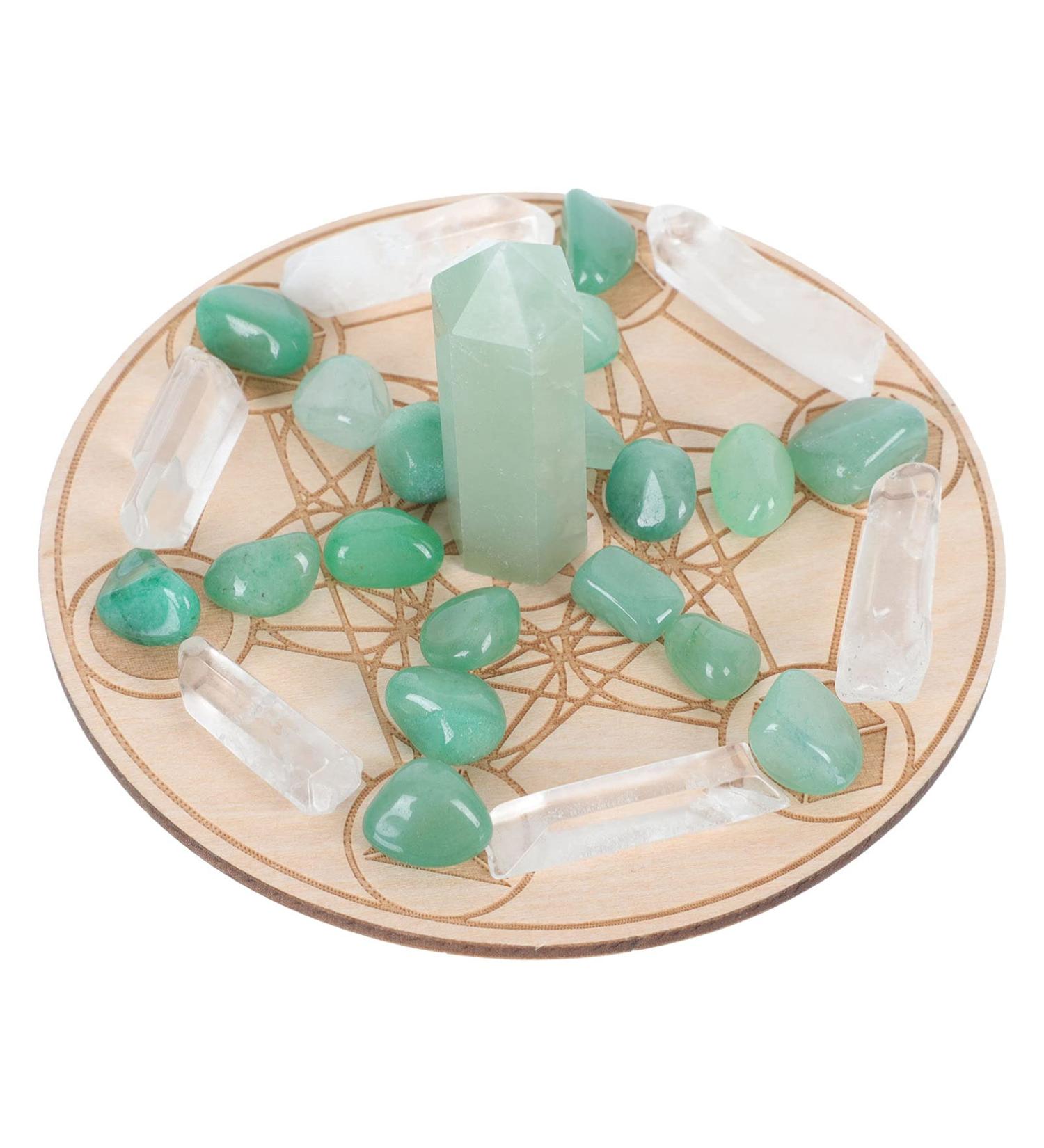 Yoga Healing Stones Set - Chakra Crystal Therapy Kit for Meditation & Energy Balancing | Semi-Precious Crystals for Holistic Healing - Buy Online on GoSupps.com