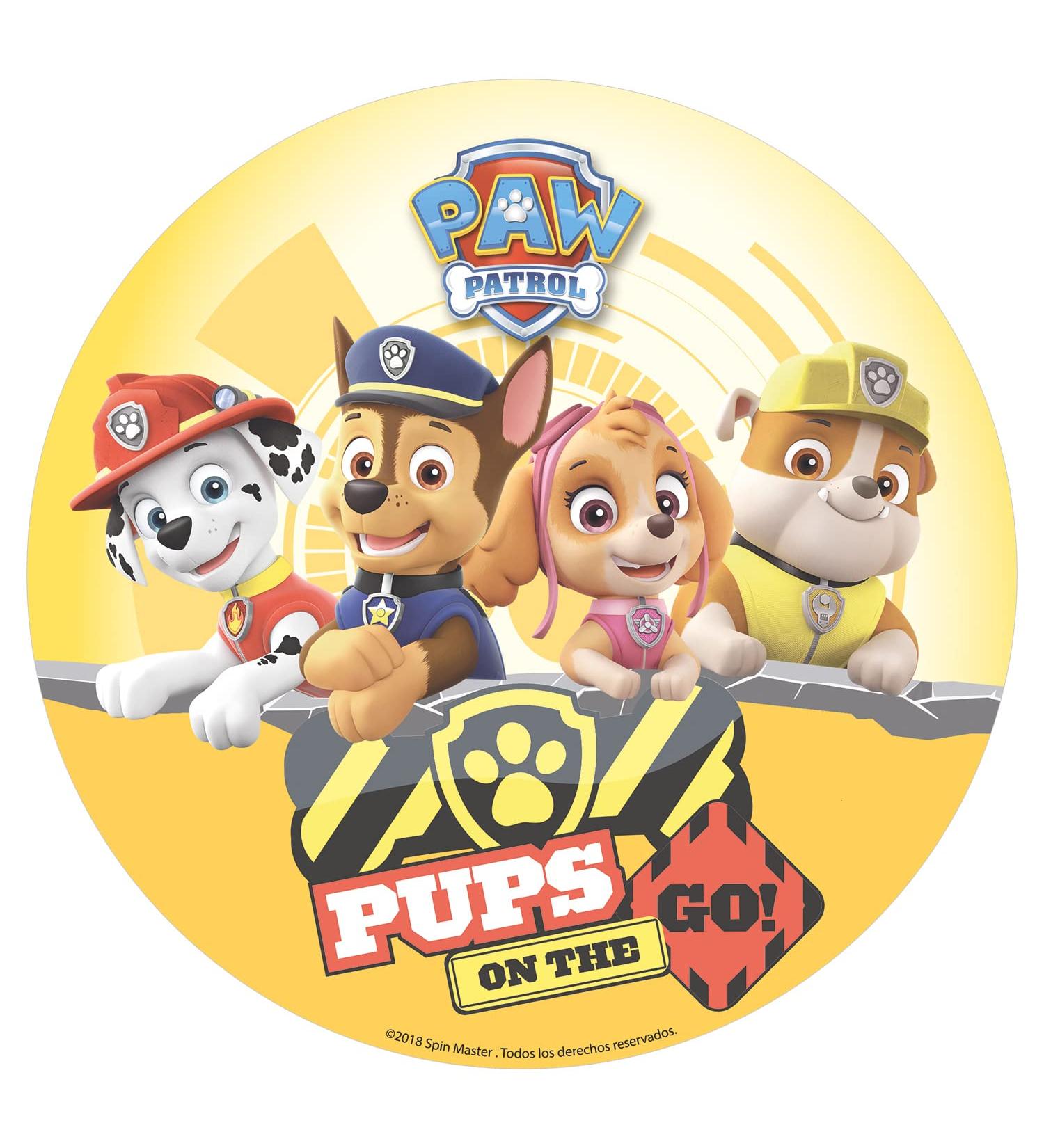Dekora 160129 for PAW PATROL fans Round 20cm Edible WAFER cake topper. - Buy Online on GoSupps.com