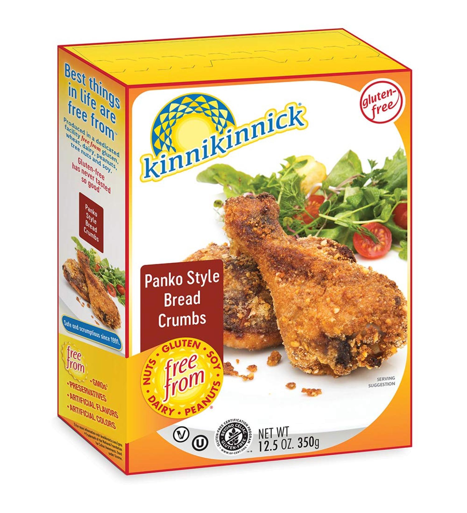 Kinnikinnick Gluten Free Panko Style Bread Crumbs 12.5oz/350g (Pack of 6) - Buy Now for Crispy Gluten-Free Cooking! - Buy Online on GoSupps.com
