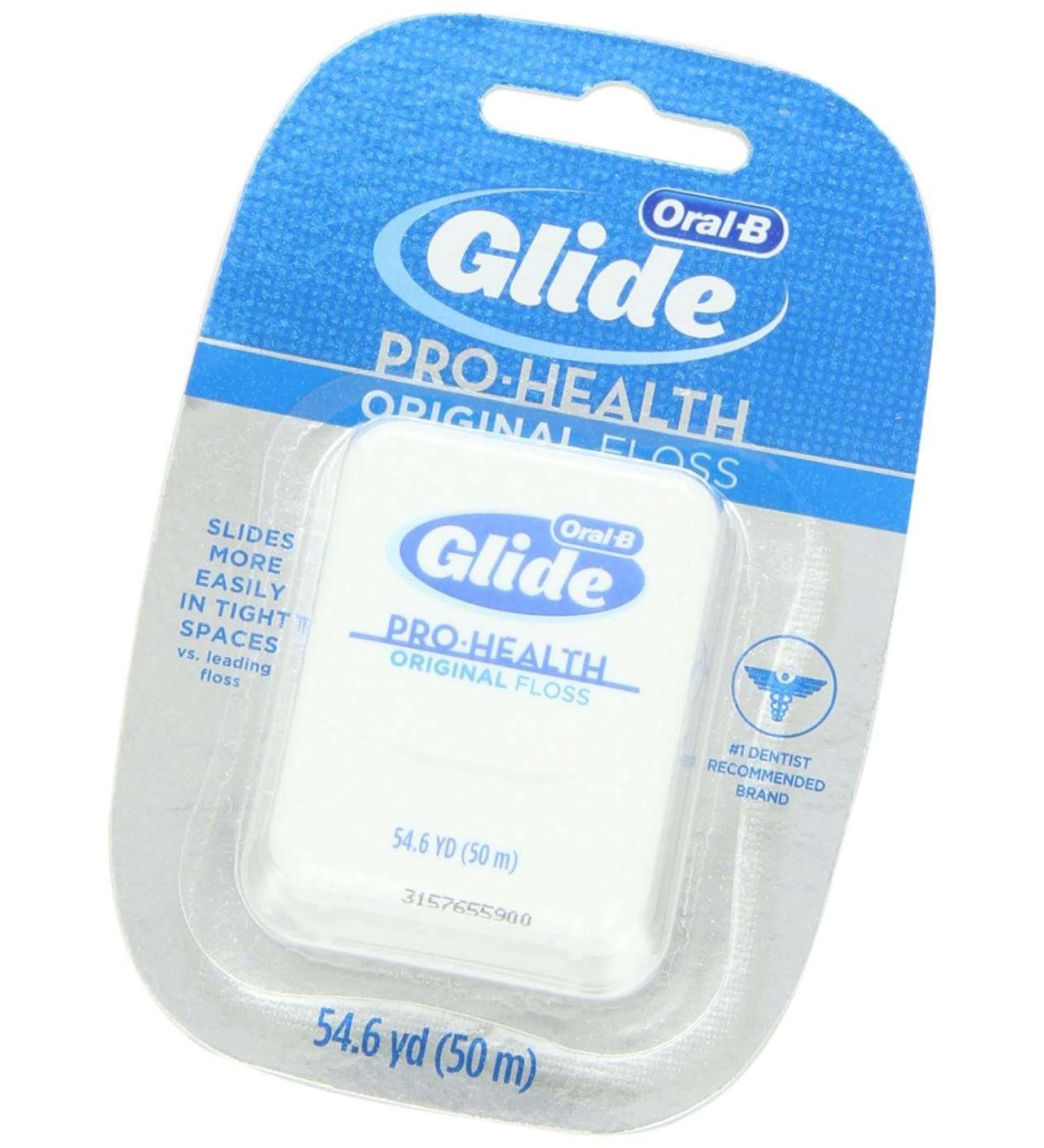 GLIDE Unflavored Dental Floss - 50 Meters | Superior Cleaning for Healthy Teeth | International Shipping Available - Buy Online on GoSupps.com