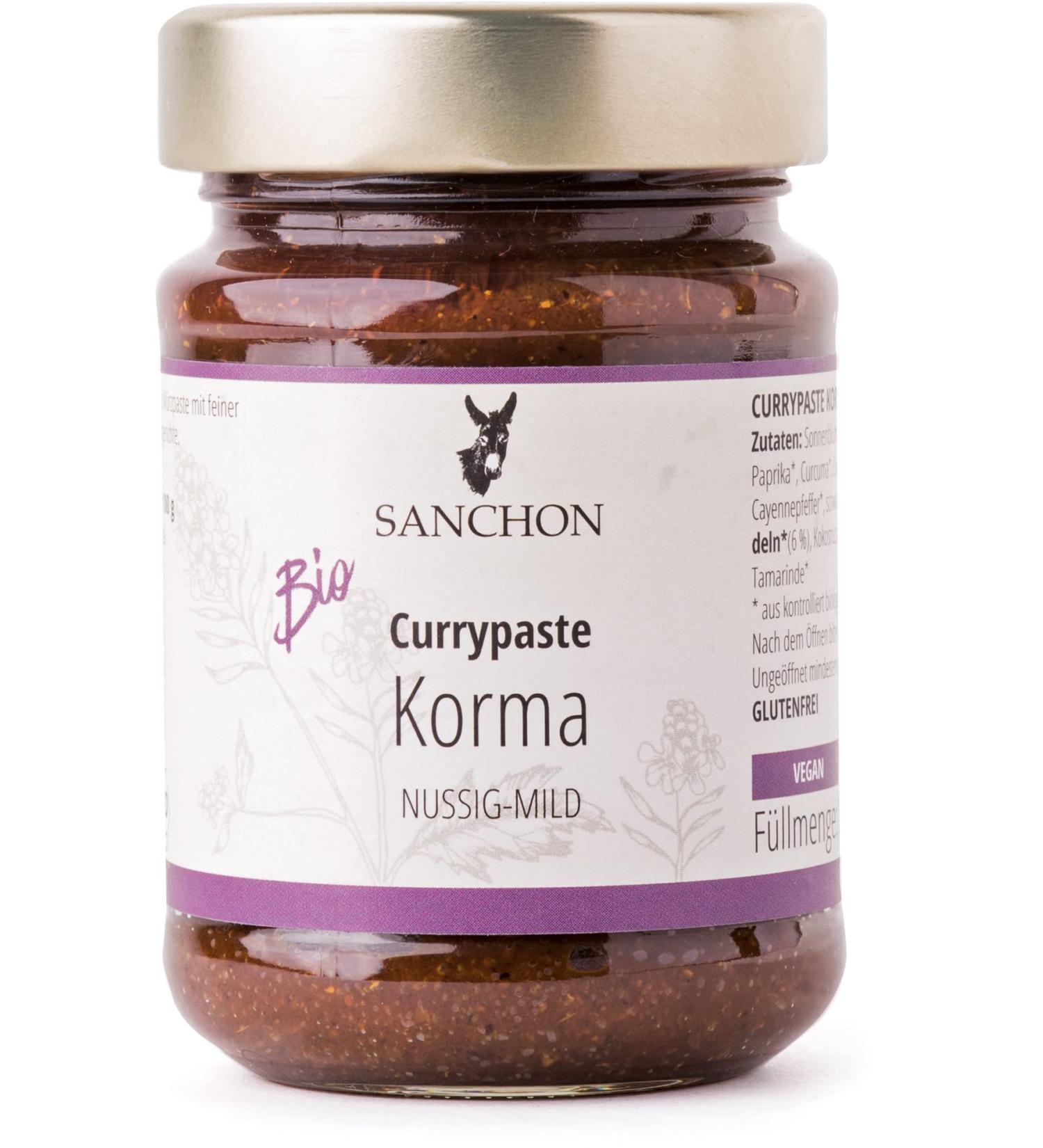 Organic Curry Paste Korma Sanchon (2 x 190 g) 2 x 190 gr