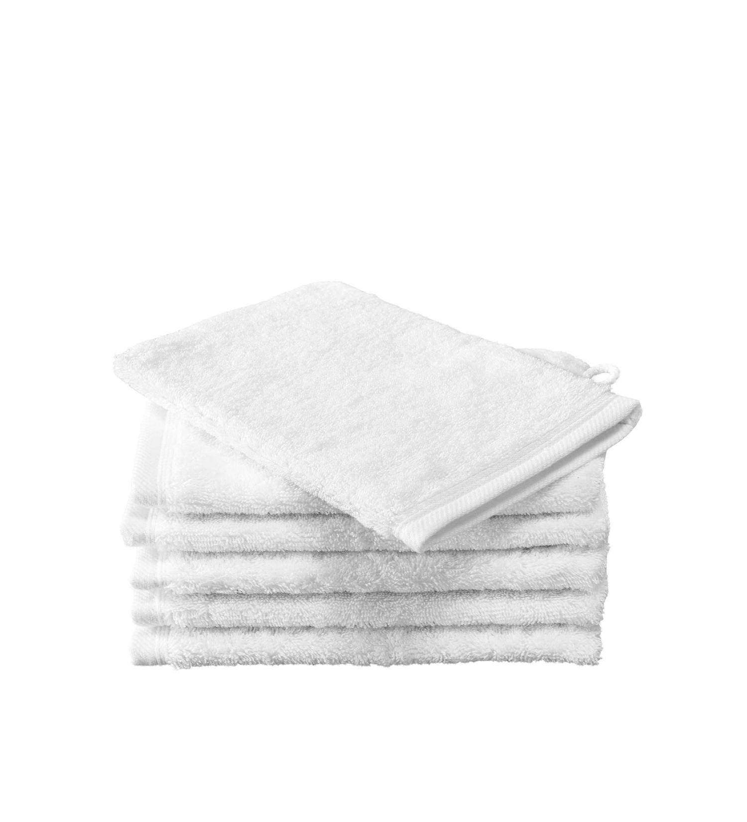 De Witte Lietaer Contessa Luxe Face Cloth Cotton White 16 x 22 cm - Set of 6 - Buy Online on GoSupps.com