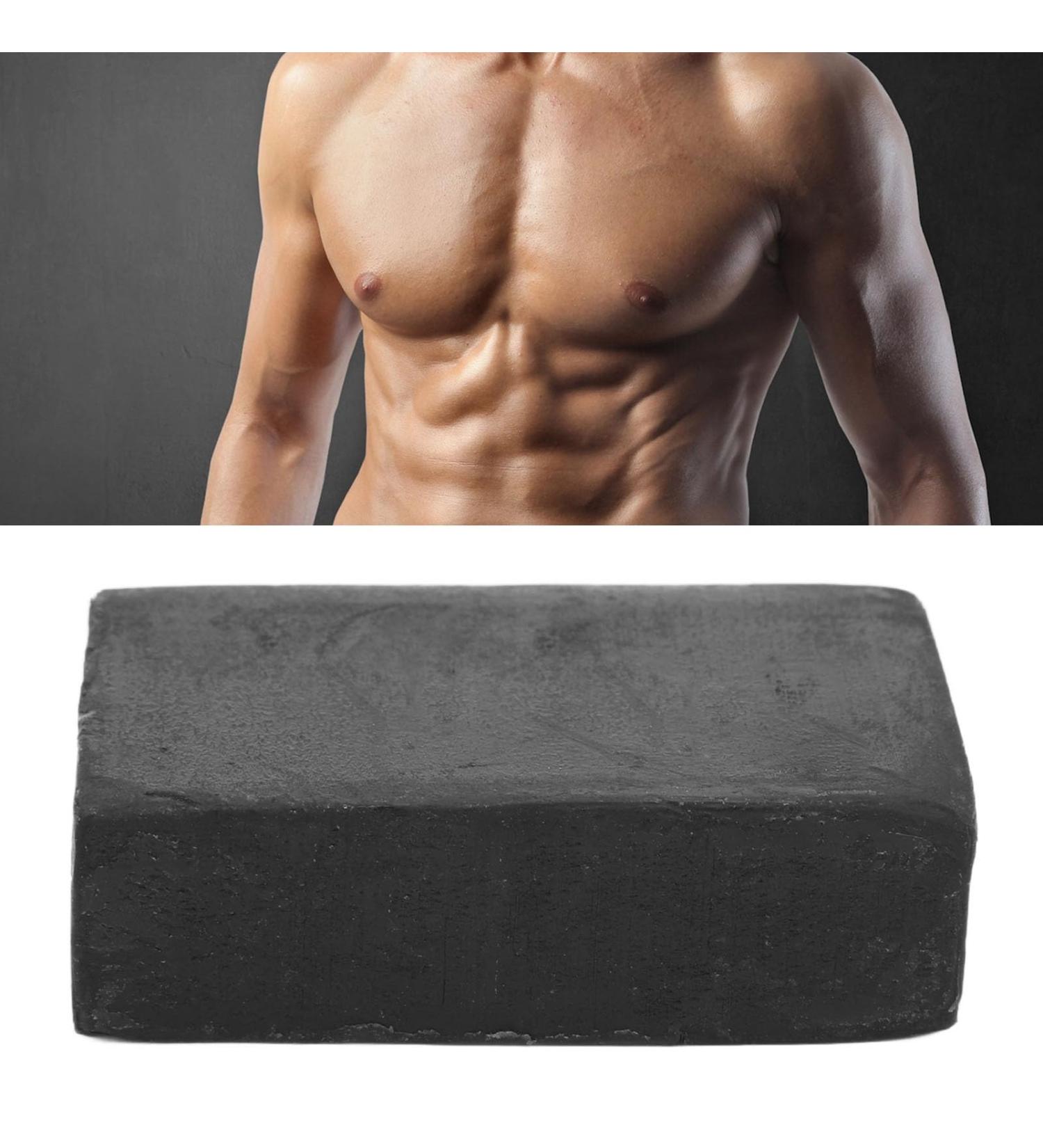 Gynecomastia Reduction Soap 2 Pieces Charcoal Gynecomastia Reduction Bars Masculine Breasts Weight Loss Tightens Body Muscles Circulation-Enhancing Charcoal Soap for Men - Buy Online on GoSupps.com