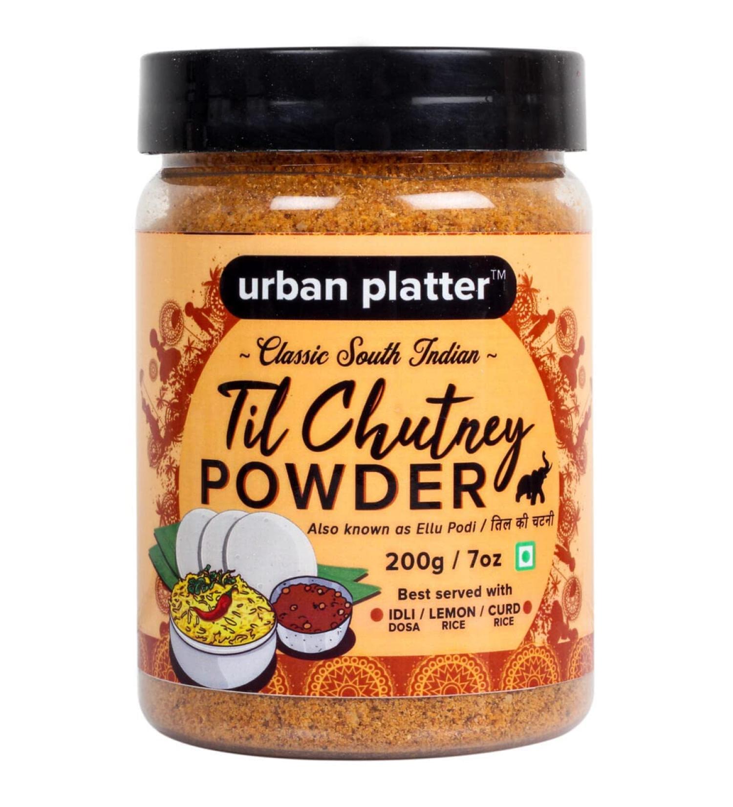 Green velly Indian Urban Platter South Indian Style Instant Til Chutney Powder 200g / 7oz Ellu Podi Sesame Chutney Just Add Water  - Buy Online on GoSupps.com