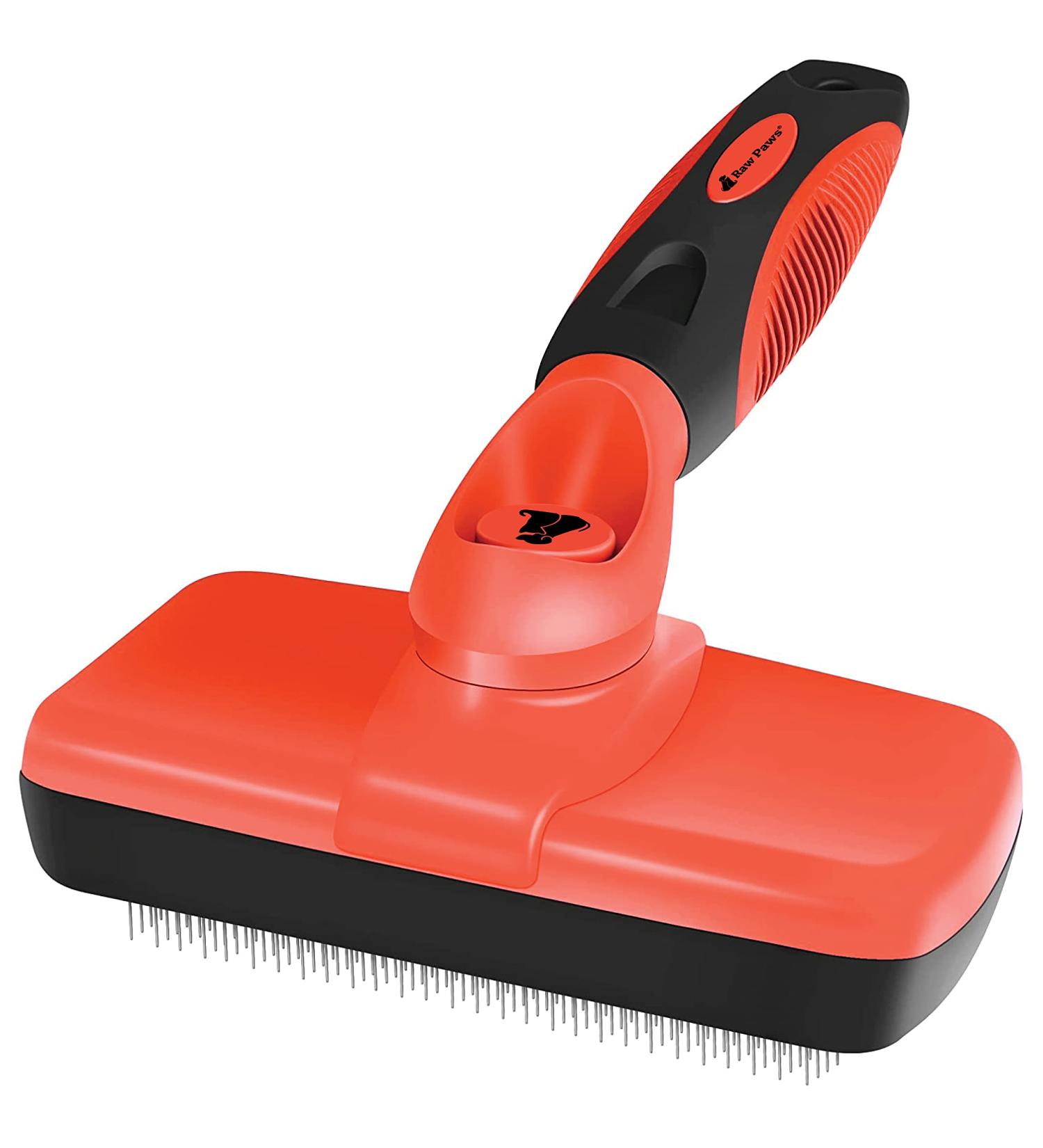 Raw Paws Self-Cleaning Slicker Brush for Dogs & Cats - Dematting & Deshedding Tool - Cat & Dog Shedding Brush - Buy Online on GoSupps.com