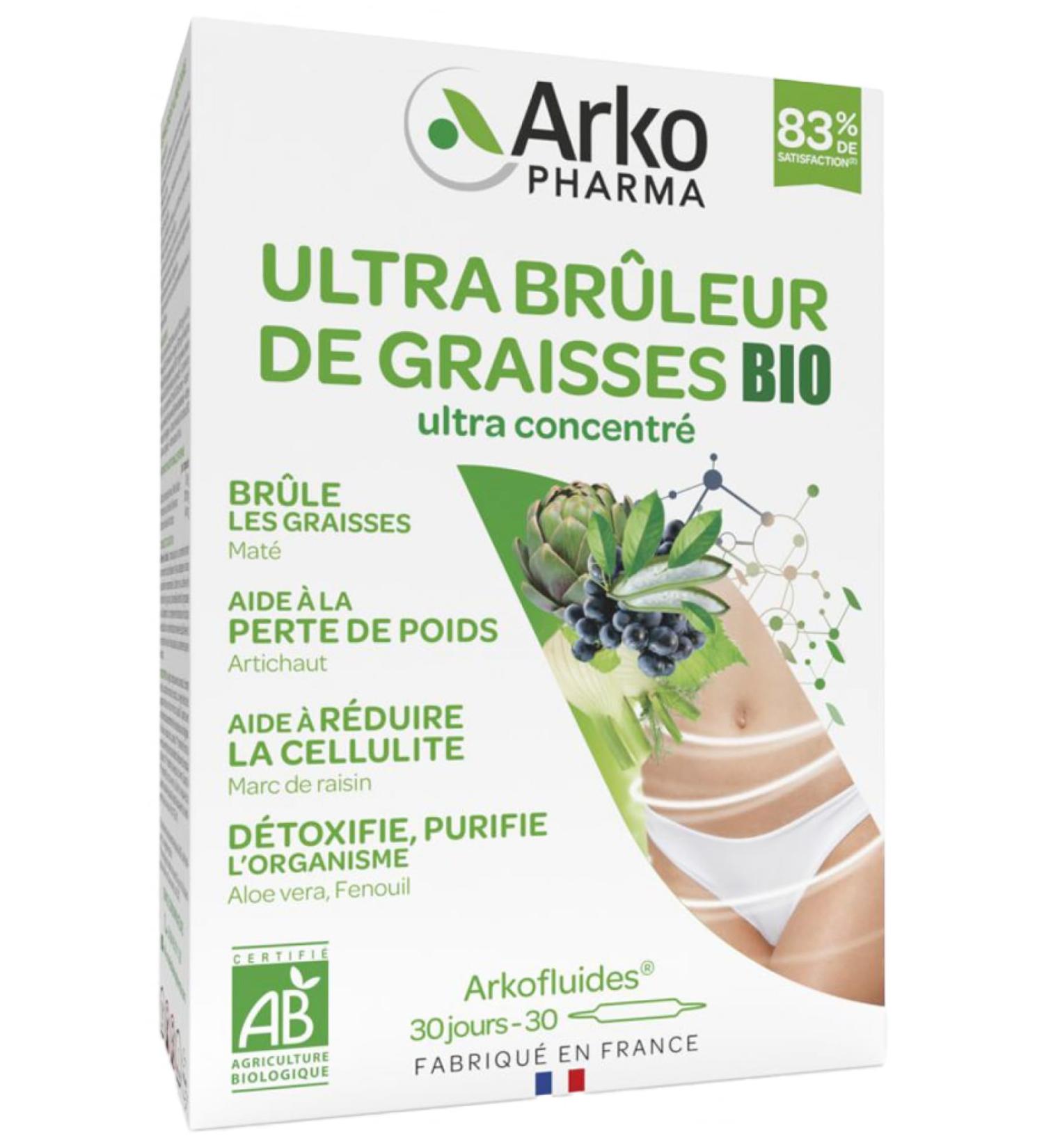 Arkopharma Arkofluides Ultra Organic Fat Burner 30 Ampoules - Buy Online on GoSupps.com