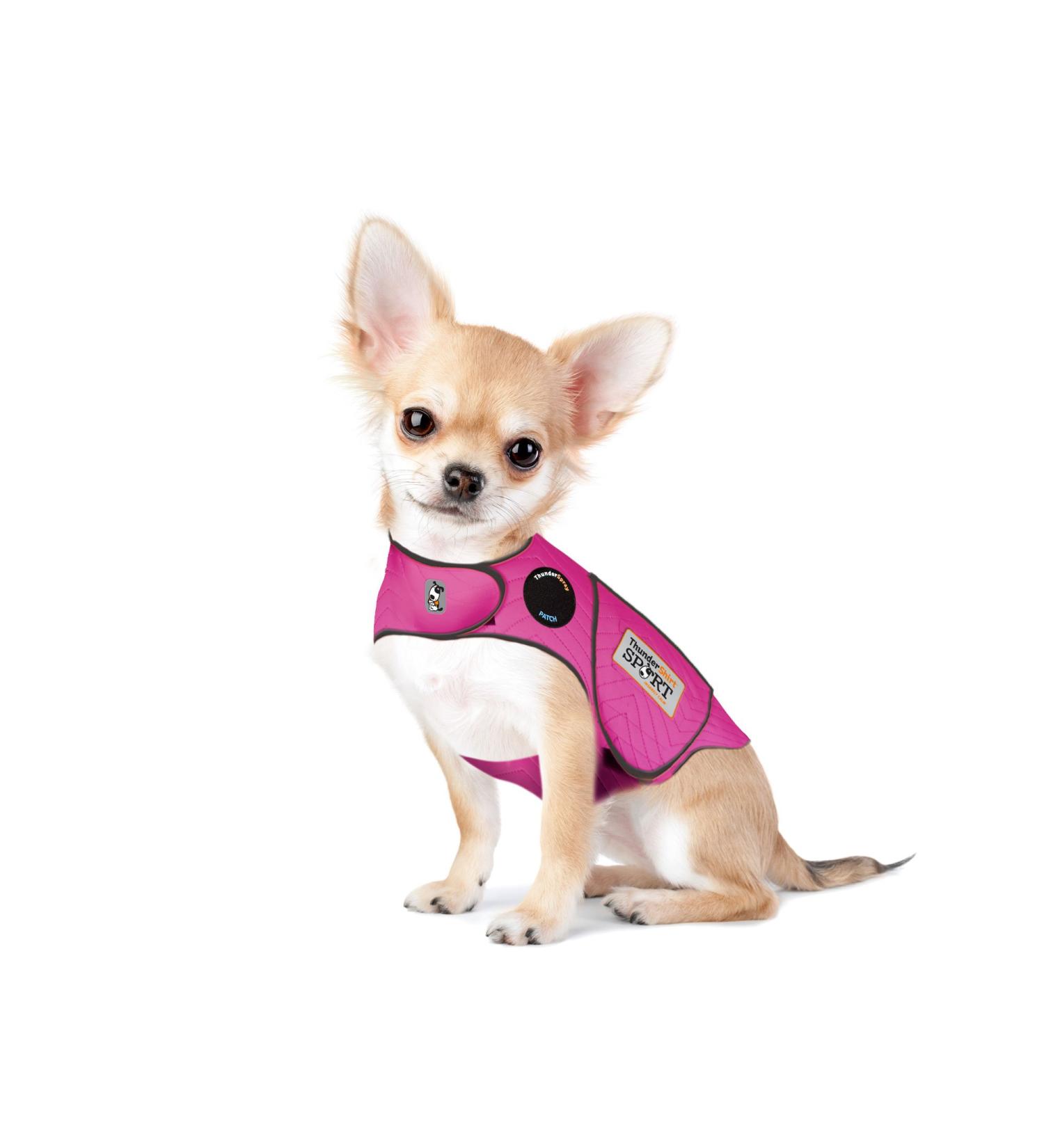 Thundershirt Dog Anxiety Jacket - Fuchsia XXS | Best Relief for Dog Anxiety - International Shipping - Buy Online on GoSupps.com