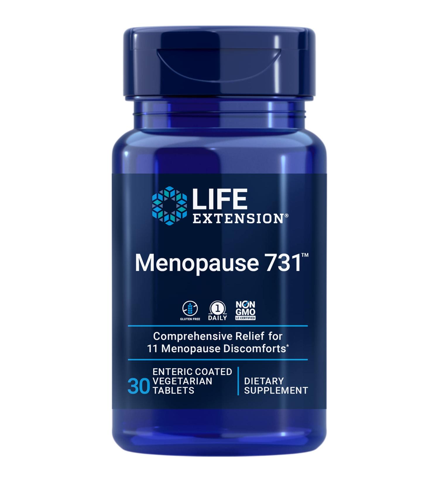 Life Extension Menopause 731 - 30 Enteric Coated Vegetarian Tablets for Women's Health - Buy Online on GoSupps.com