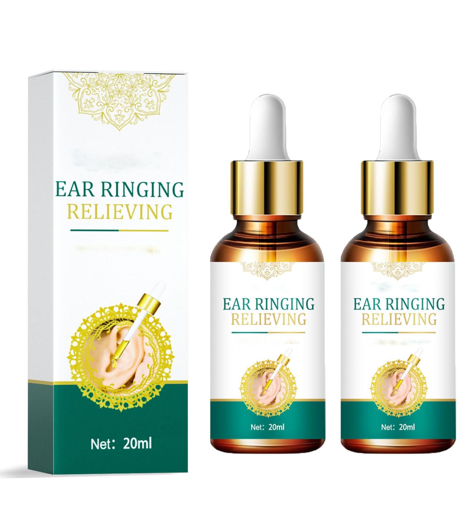 South Moon Tinnitus Relief Ear Drops for Adults - Alleviate Ear Ringing with Ring Relief Treatment Oil (2pcs) - Buy Online on GoSupps.com