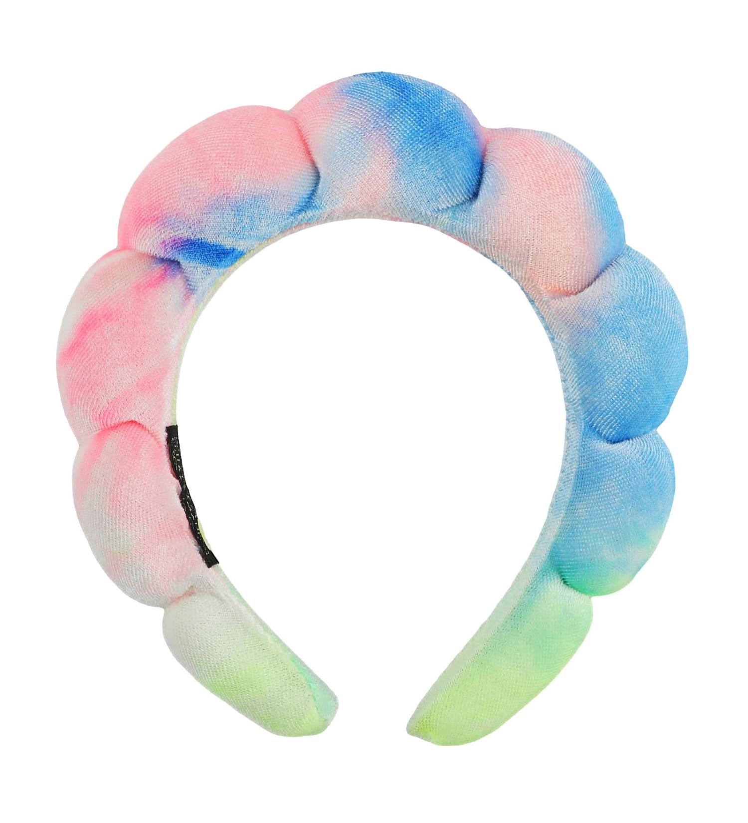 YUXIANLB Spa Headbands for Washing Face Tie Dye Bubble Skincare Headband for Women Puffy Makeup Headbands for Face Washing Mask Makeup Removal Shower Skin Care Headbands for Women Hair Accessory Colorful 1 - Buy Online on GoSupps.com