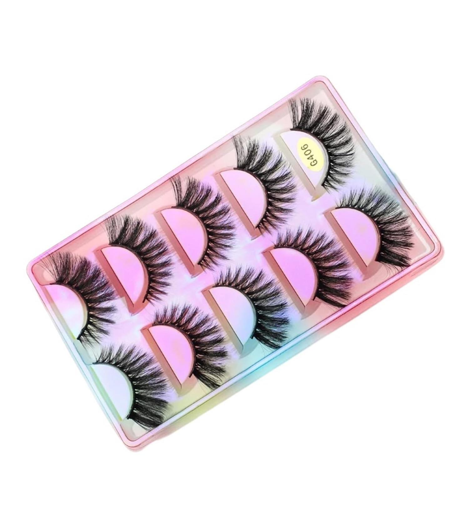 UAMOU 10 Styles 2/5/10/20/30/50/100 Boxes 3D Mink Lashes 5 Pairs Natural Individual Mink False Eye Lashes Make Up Kit Cilios Cheerfully (Color : G406 Size : 30 BOXES (150 pairs)) - Buy Online on GoSupps.com