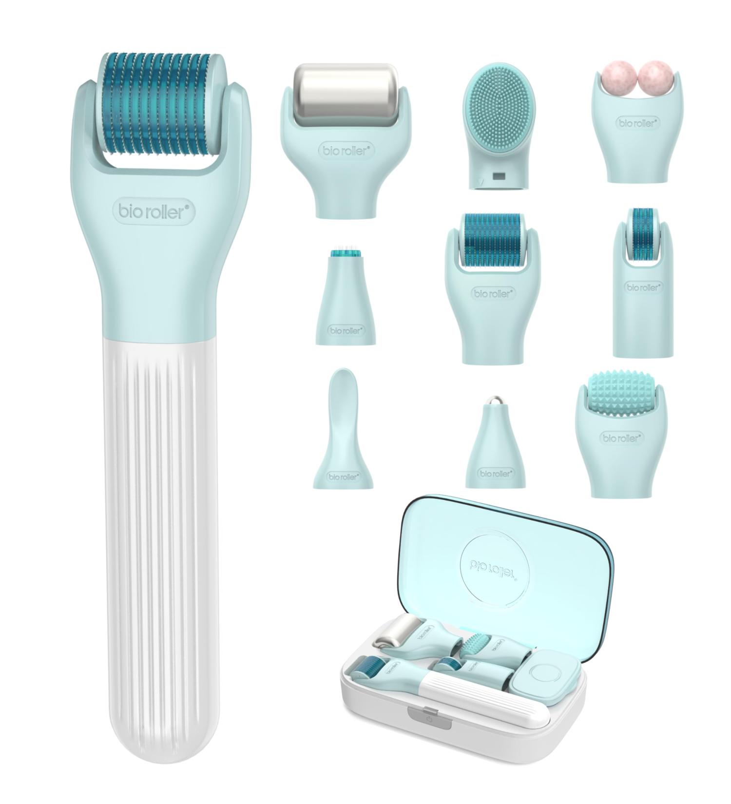Micro Roller Bio Massager 10 in 1 Kit | Premium Face Eye Scalp & Body Beauty Device | International Shipping - Buy Online on GoSupps.com