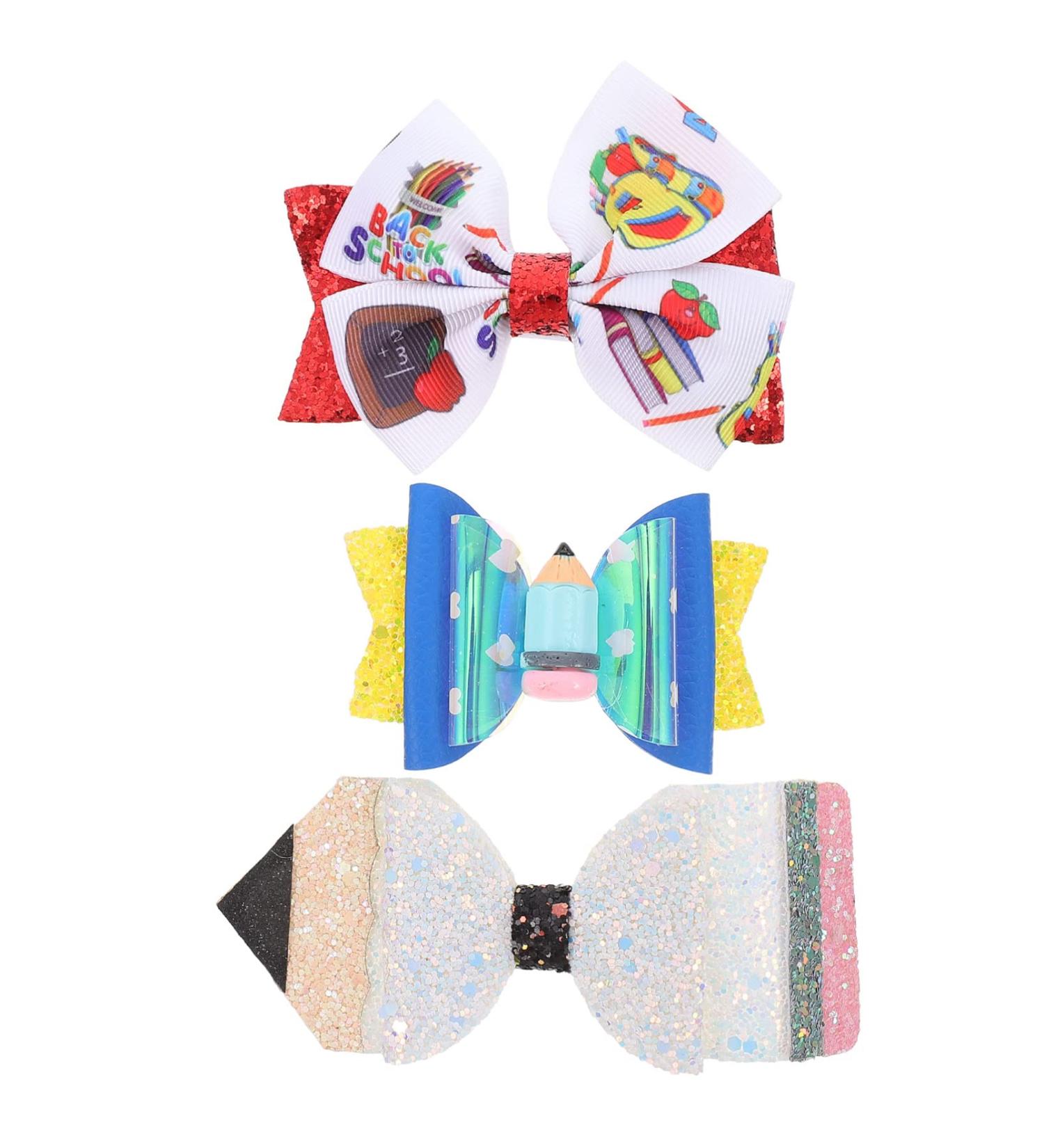 ABOOFAN Girls Hair Bow Set - Back to School Bowknot Hair Clips for Little Girls & Women - Buy Online on GoSupps.com
