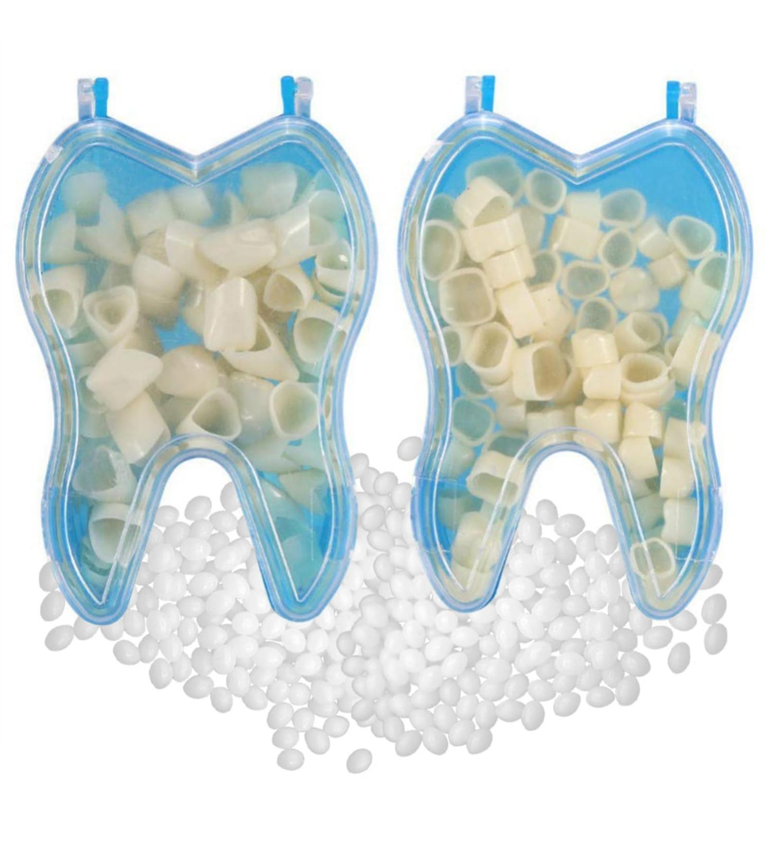Temporary Tooth Caps & Crowns - Dental Repair Veneers for Front & Molar Teeth | 100 Pieces - Buy Online on GoSupps.com