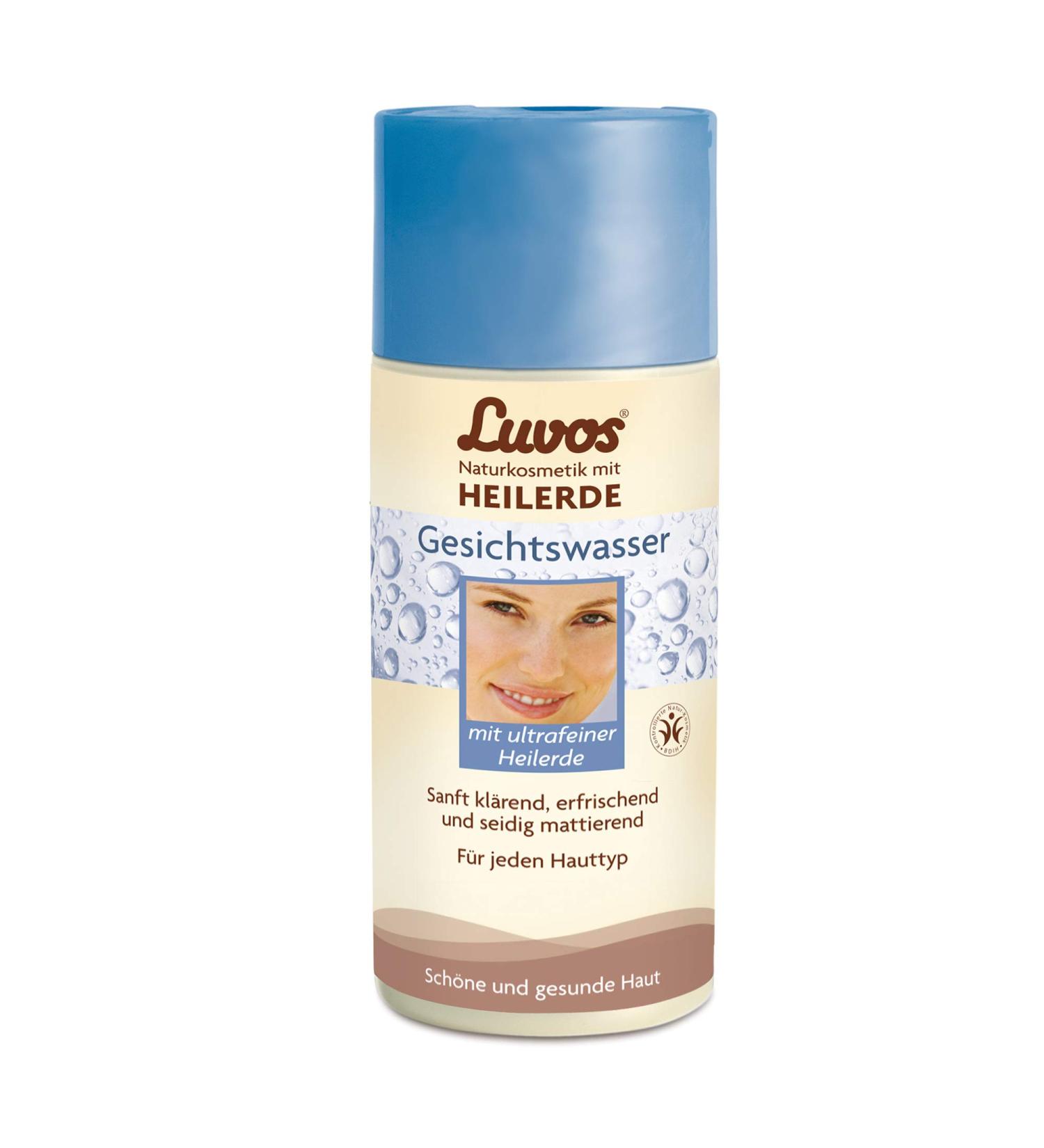 Luvo's Healing Earth Facial Water 150ml | Clarifies Mattifies & Soothes Skin | Natural Vegan Tonic with Grape Silver Extract | Eco-Friendly No Microplastics - Buy Online on GoSupps.com
