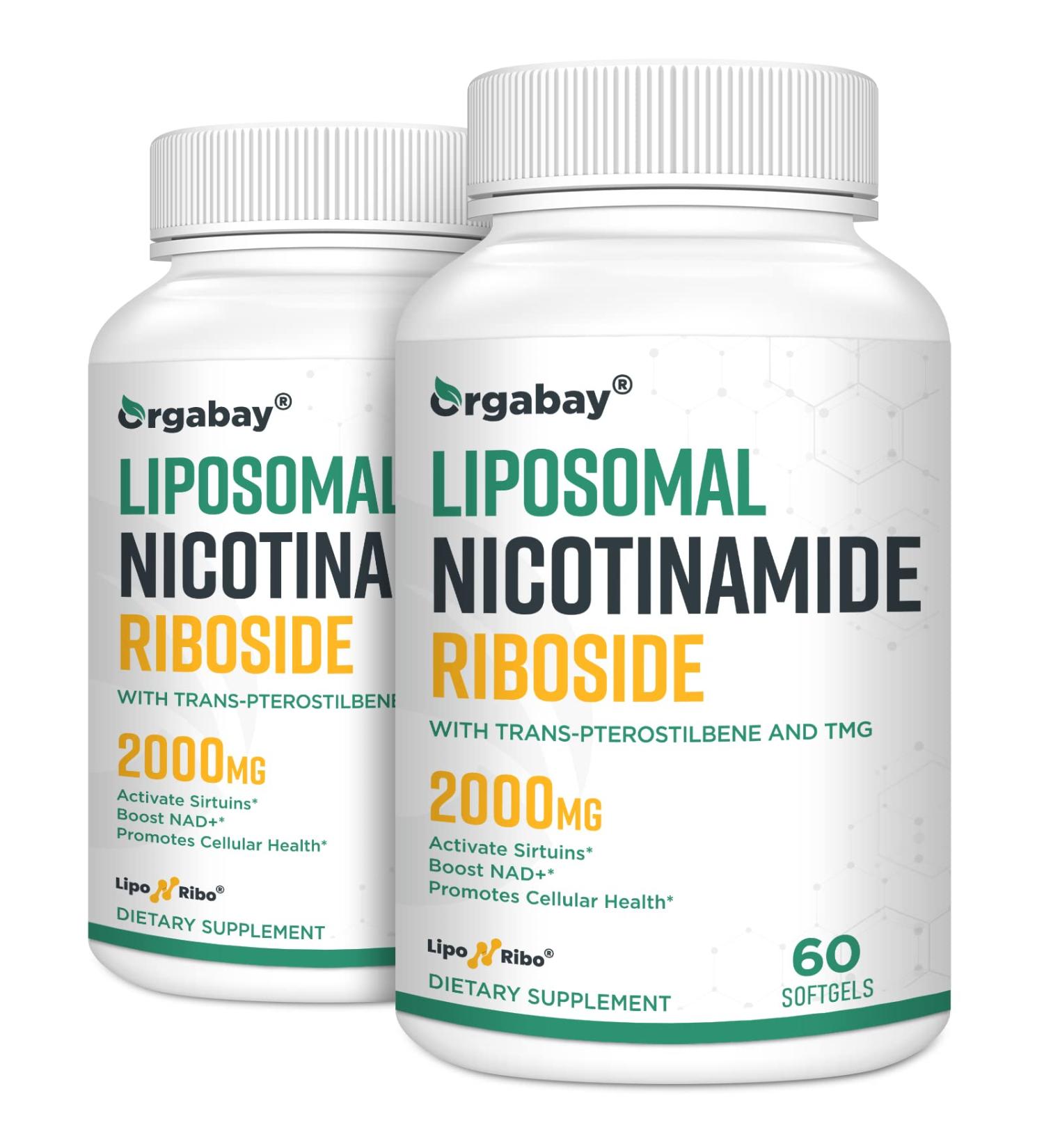 Liposomal Nicotinamide Riboside 2000 MG with TMG and Pterostilbene | NAD+ Booster for Healthy Aging | 120 Count (2 Pack) - Buy Online on GoSupps.com
