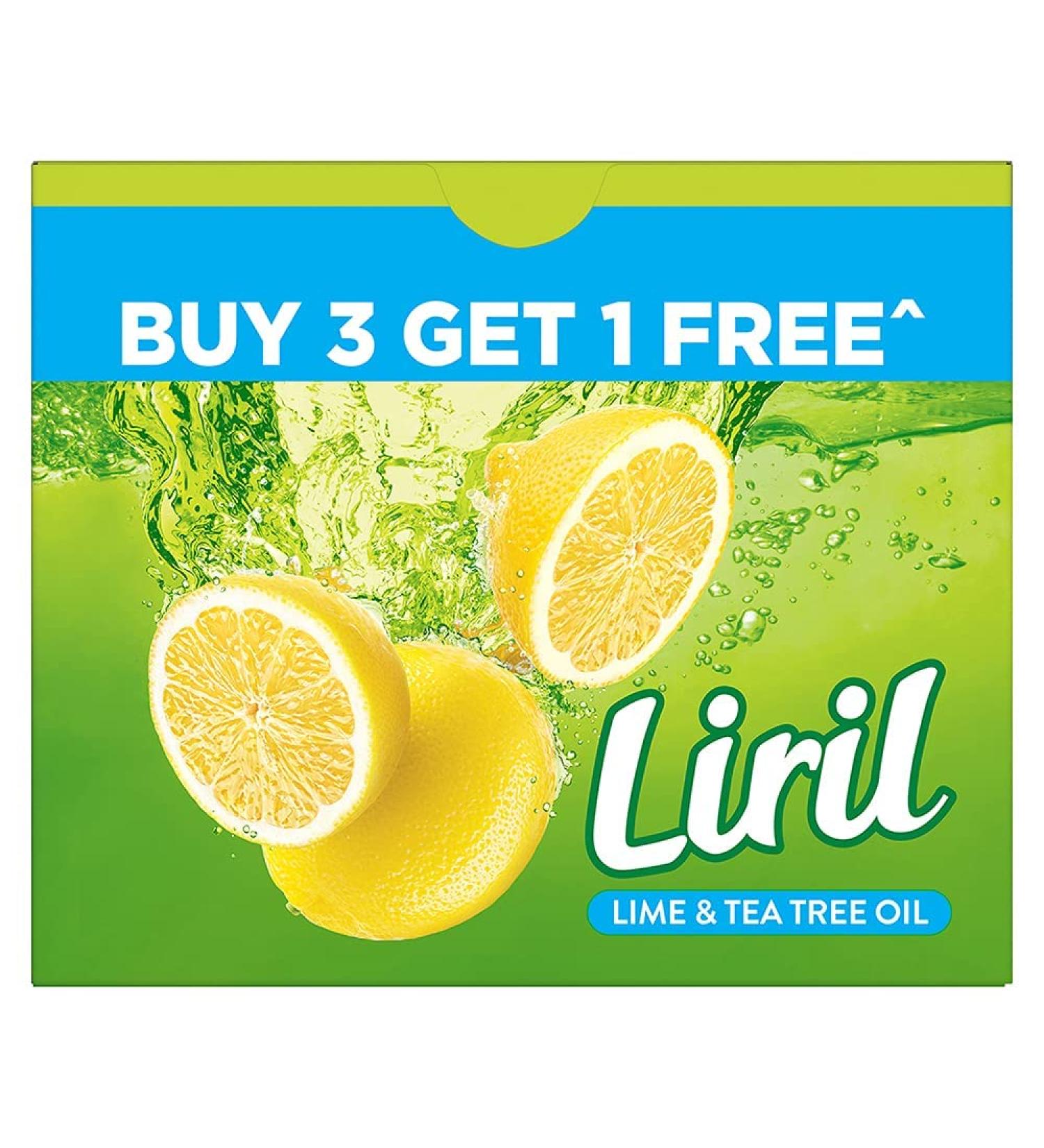 Buy LIR-IL LIM-E Tea Tree Oil Bath Soaps - Refreshing Lemon Soap Bar 125g | Paraben & Sulphate Free | Buy 3 Get 1 Deal - Buy Online on GoSupps.com