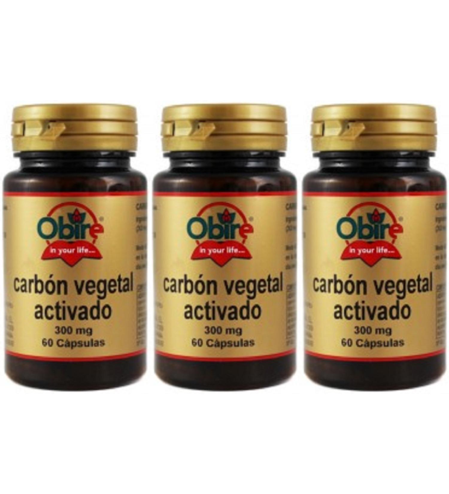 Obire Carbon Vegal 250 MG 60 capsules Pack of 3 pcs
