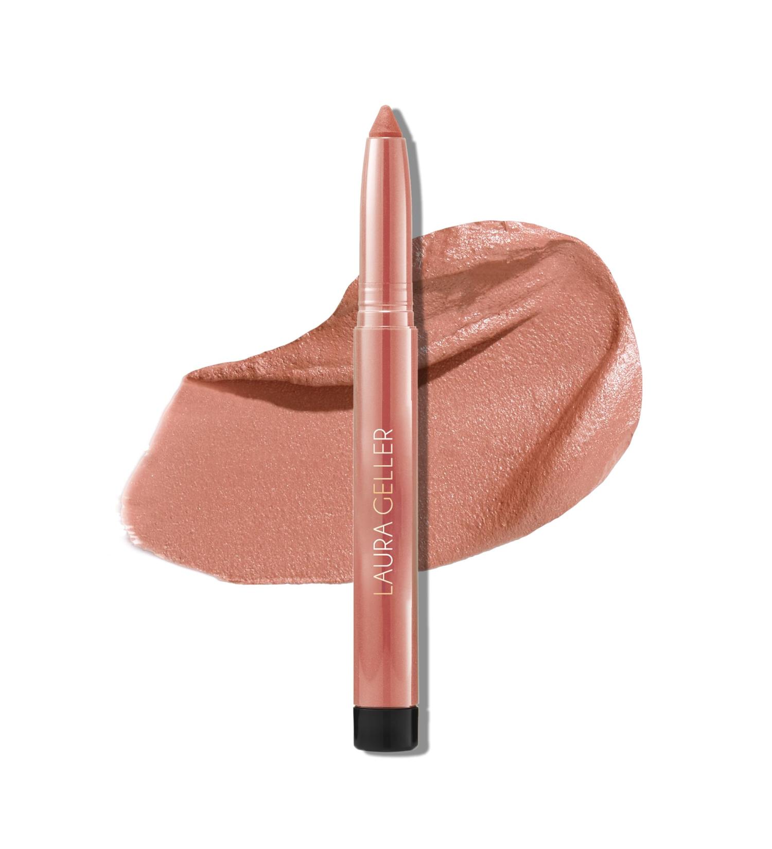 LAURA GELLER NEW YORK Kajal Longwear Matte Lip Color - Transfer Proof Nourishing Formula with Sharpener | Honey - International Shipping Available - Buy Online on GoSupps.com
