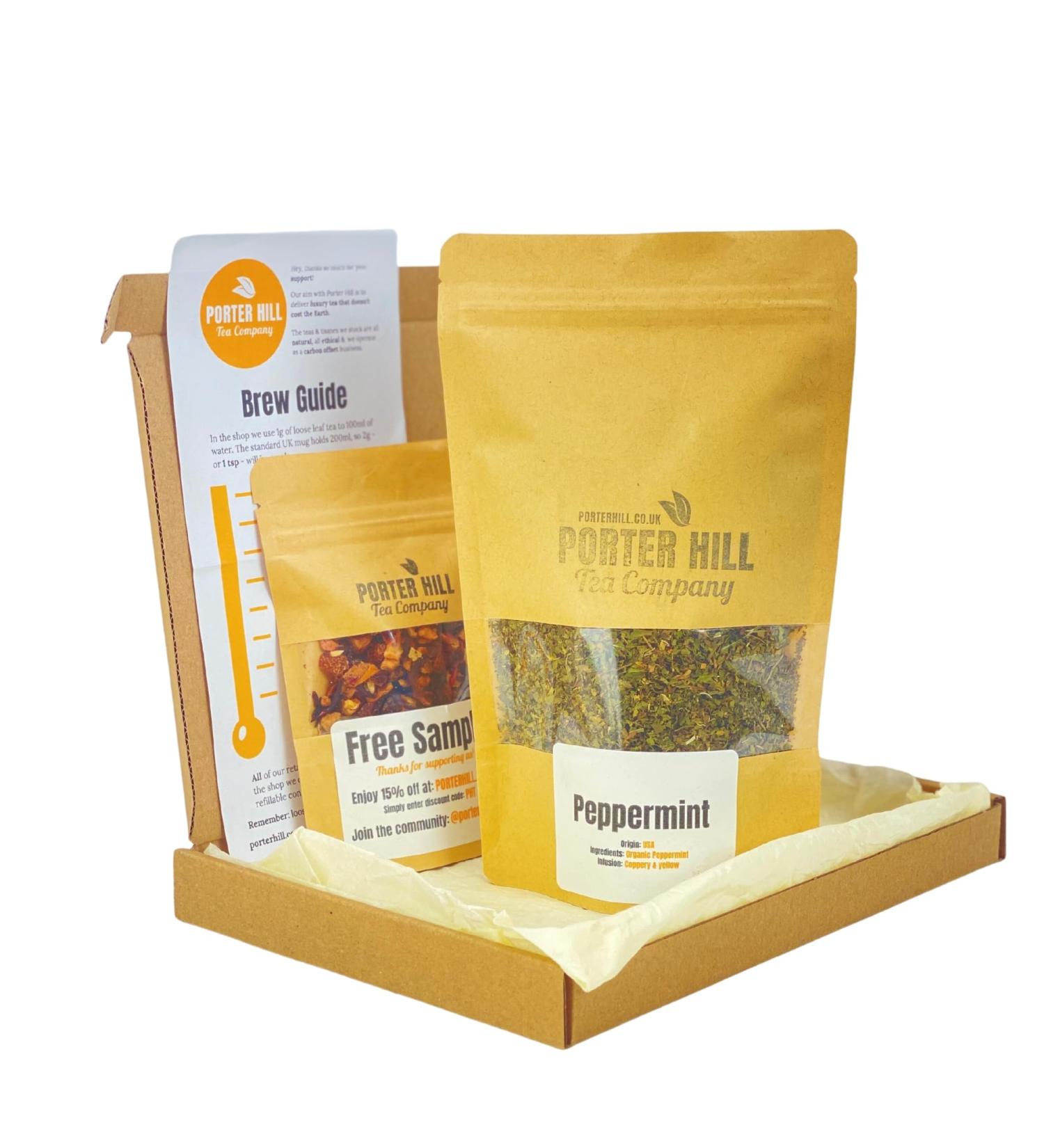 Peppermint Herbal Tea | Porter Hill Tea Company (50g) - Buy Online on GoSupps.com