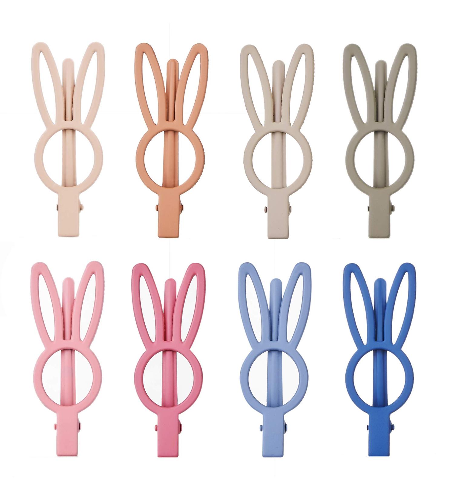 8pcs Matte Alligator Hair Clips - Cute Rabbit Hairpins for Thick Hair | Colorful Hair Barrettes - Ideal for Birthday, Christmas & Valentines Day - Buy Online on GoSupps.com