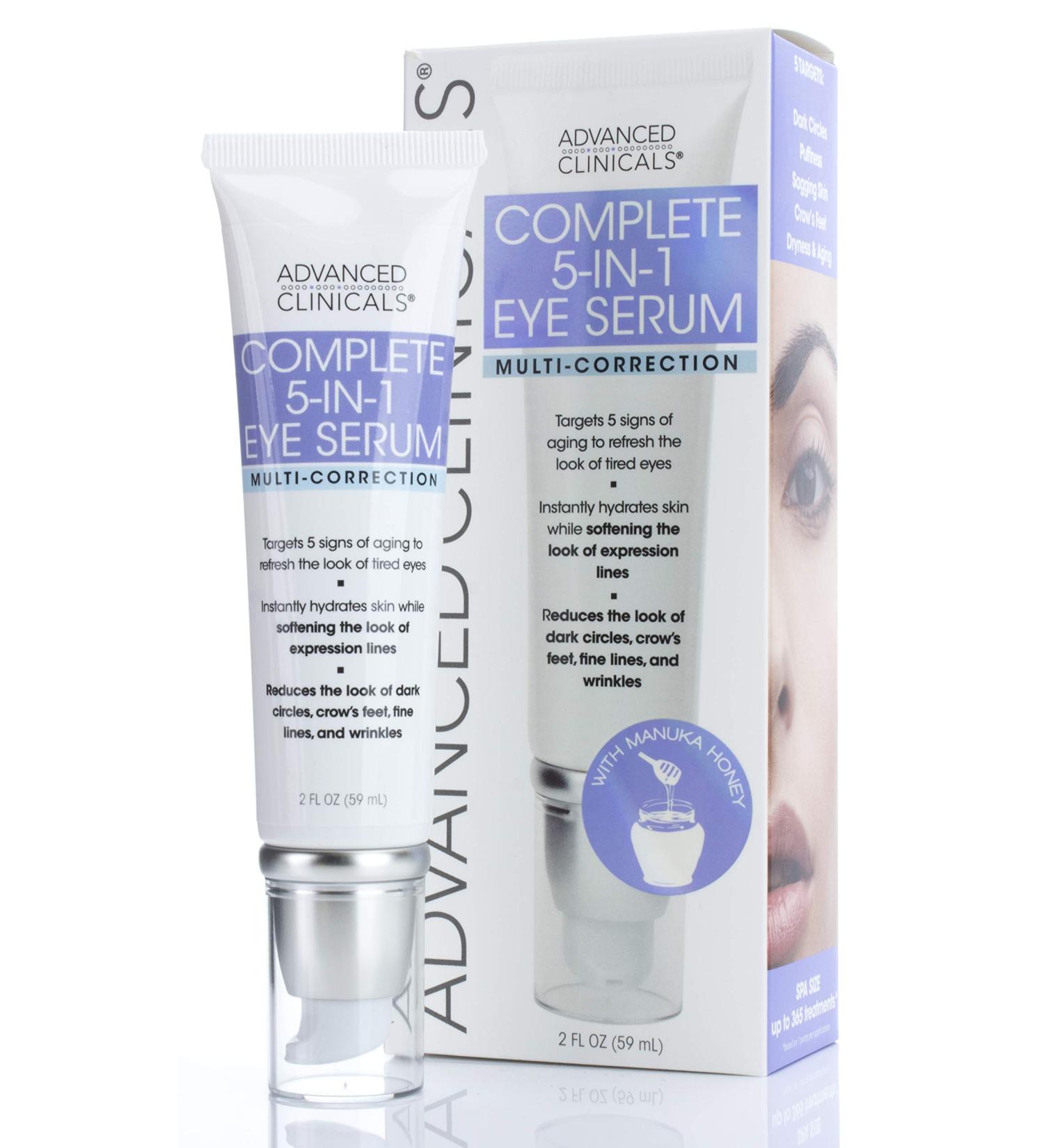 Advanced Clinicals 5-in-1 Eye Serum - Multi-Correction Formula, 2 fl oz - Buy Online on GoSupps.com