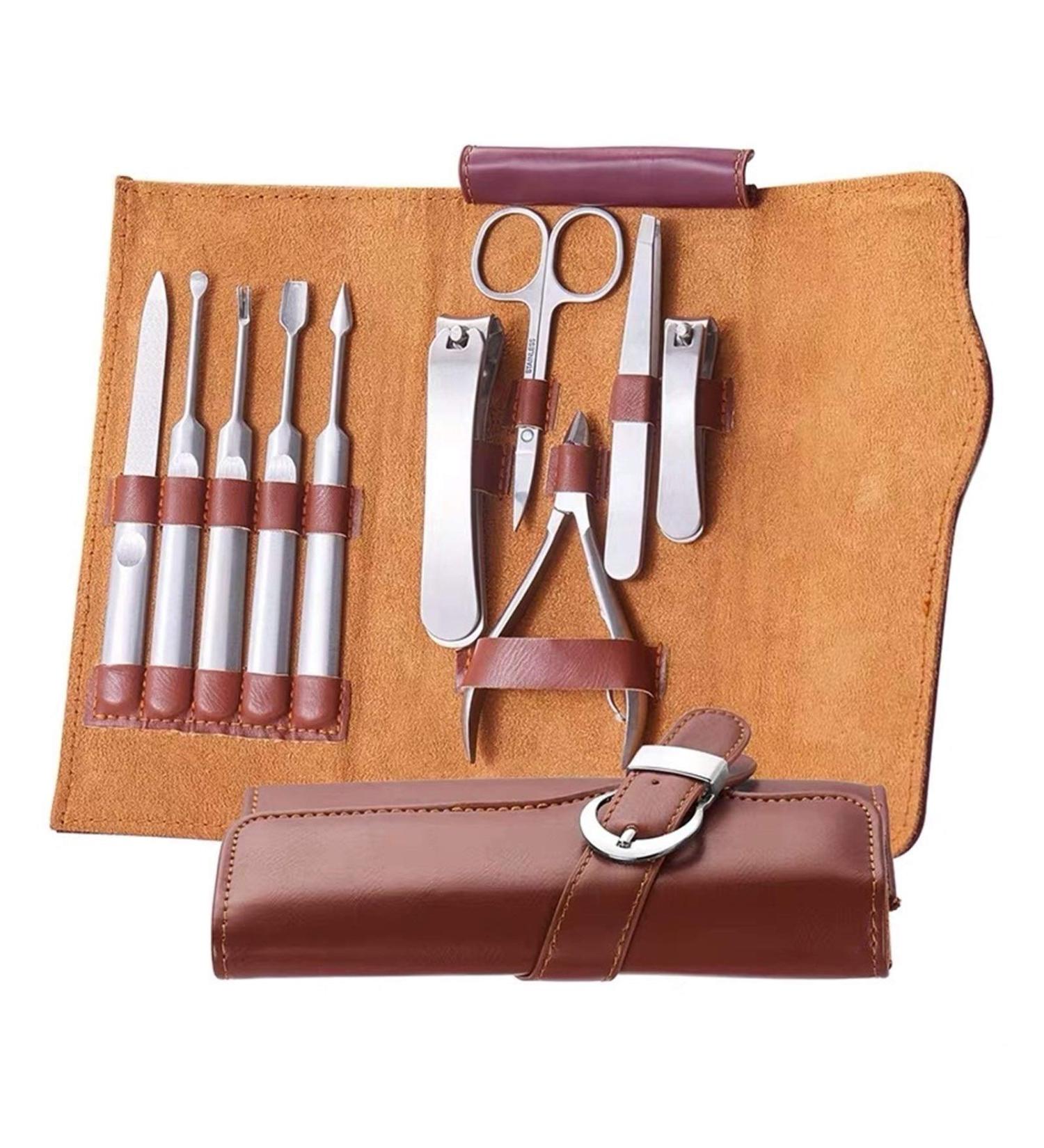 OPKDE 16 Pieces Professional Stainless Steel Nail Nail Clippers Set Nail Manicure Pedicure Tools for Gift Utility 10 Pieces(10 Pieces Silver) - Buy Online on GoSupps.com