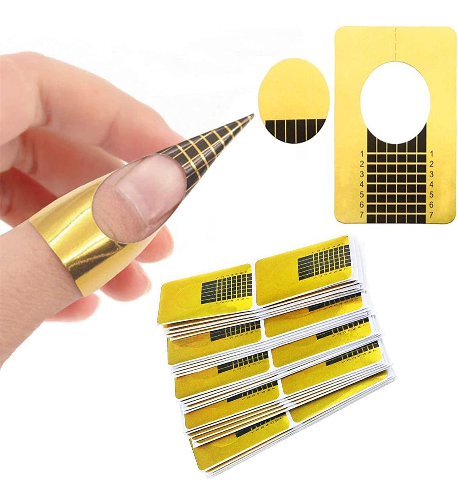 200 Pcs Self-Adhesive Nail Forms for Sculpting UV Builder Gel & Polygel - Nail Extension Form for Professional Salon & Home Use - Buy Online on GoSupps.com