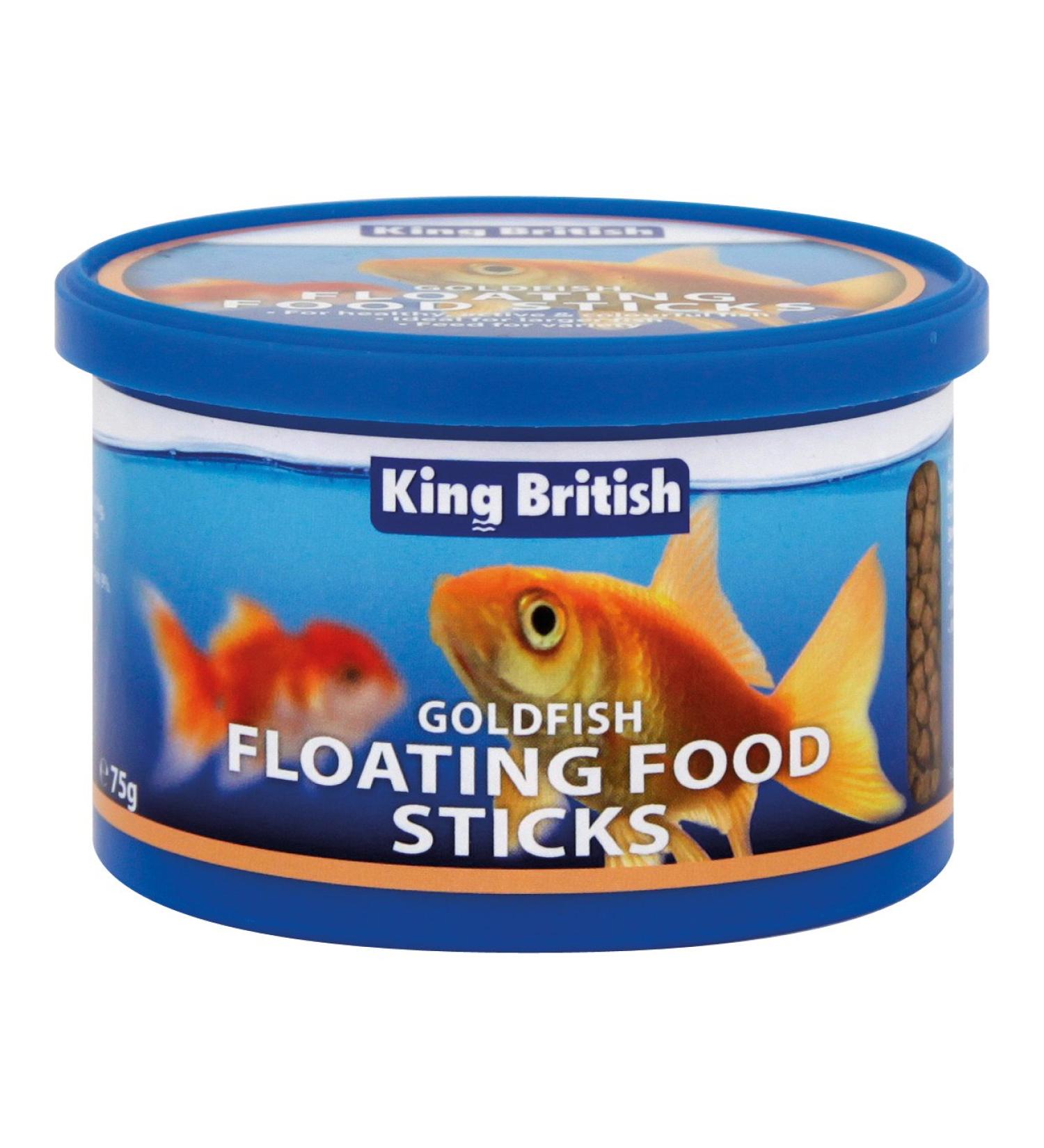 King British Goldfish Floating Food Sticks 75 g (Pack of 6)