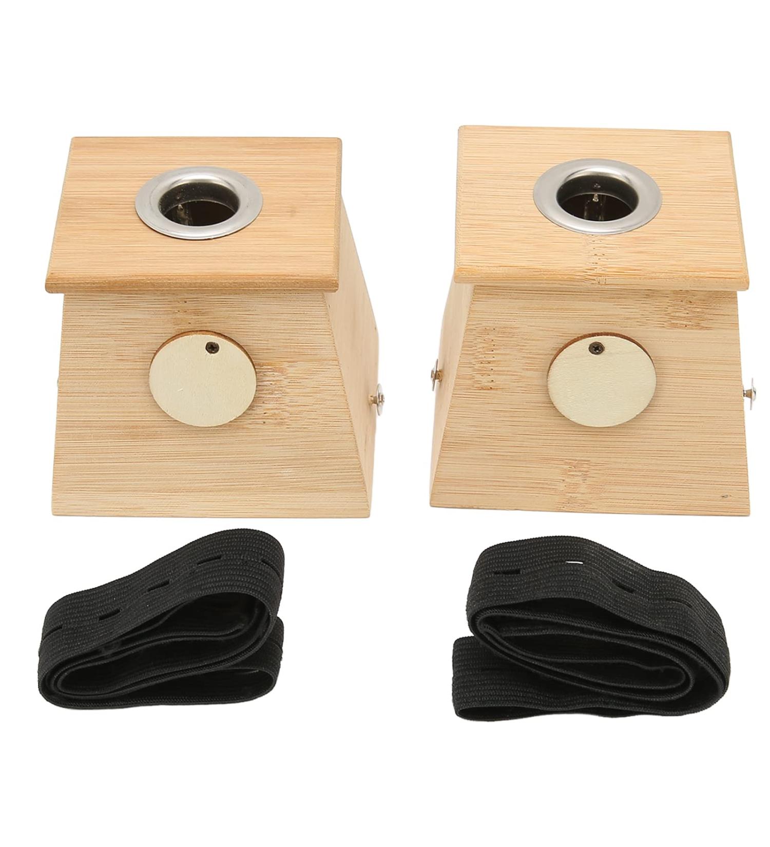 Moxibustion Box - Single Hole Bamboo Moxa Roller Stick Holder | Acupuncture Moxibustion Tool (2pcs) - International Shipping Available - Buy Online on GoSupps.com
