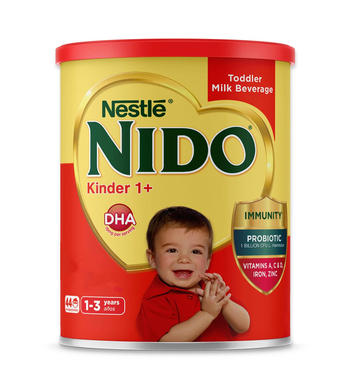 NIDO Kinder 1+ Toddler Powdered Milk 56.4 Oz (3.52 LB) - Complete Nutrition for Growing Toddlers - Buy Online on GoSupps.com