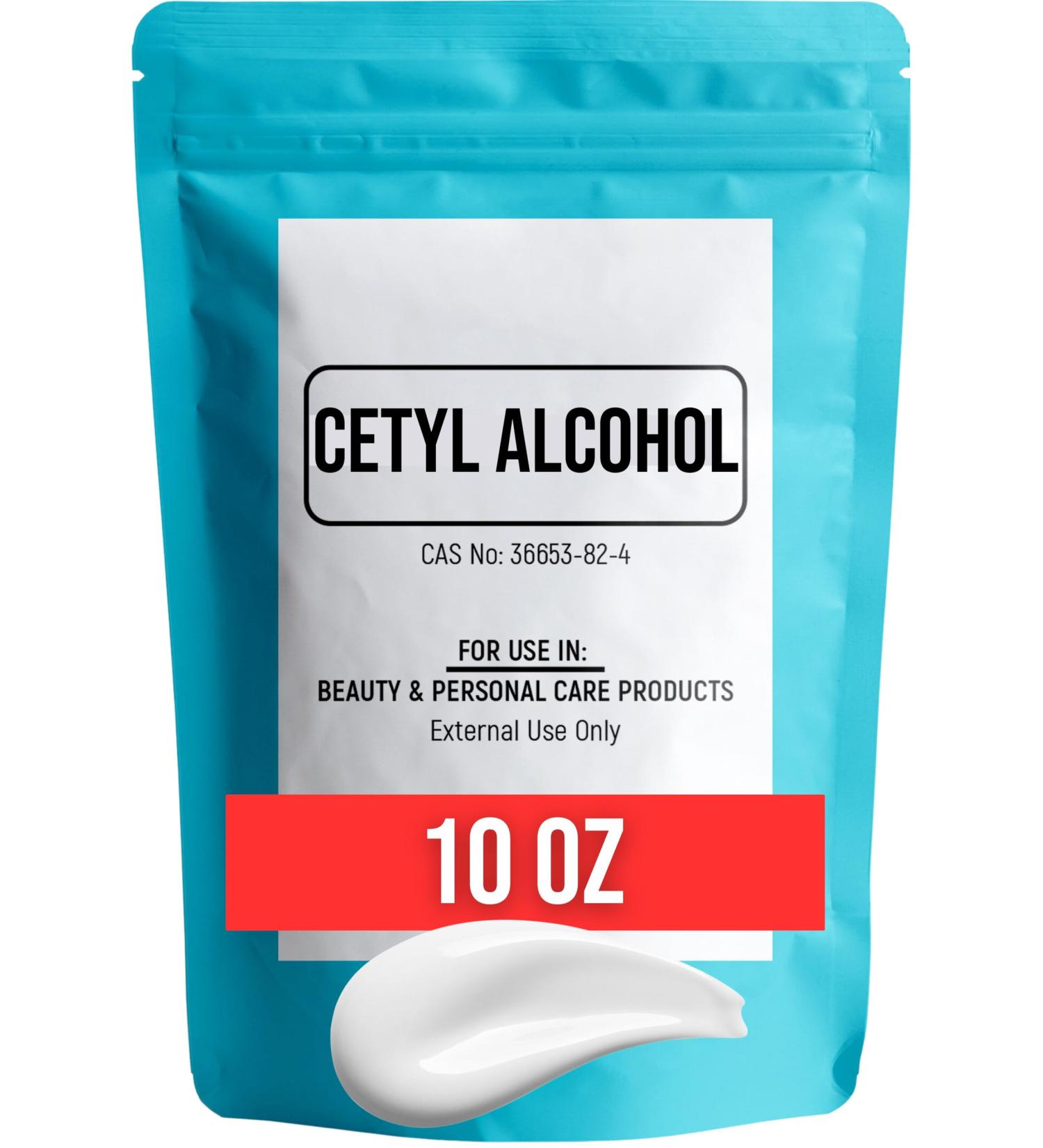Cetyl Alcohol for DIY Body Butter & Lotions - 10 oz White Granules Thickener & Emollient - Buy Online on GoSupps.com