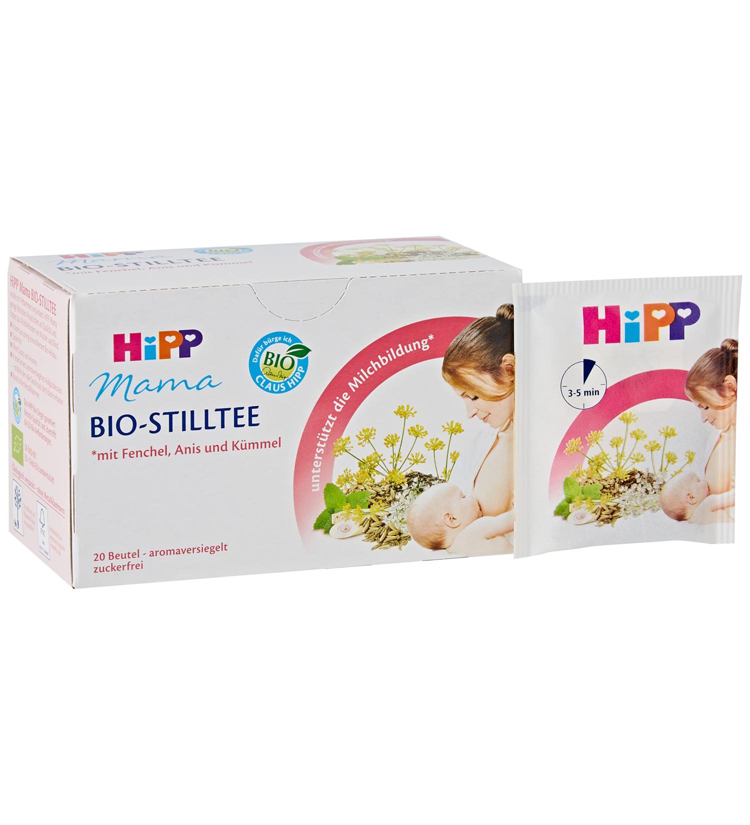 HiPP Mama Organic Breastfeeding Tea - Pack of 6 (6 x 30g) | Natural Herbal Support for Nursing Mothers - International Shipping Available - Buy Online on GoSupps.com