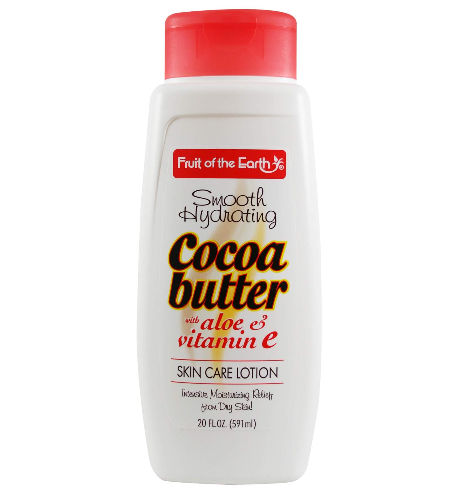Buy Fruit of the Earth Smooth Hydrating Cocoa Butter Lotion 20 oz - Nourishing Skin Moisturizer for All Skin Types - International Shipping Available - Buy Online on GoSupps.com