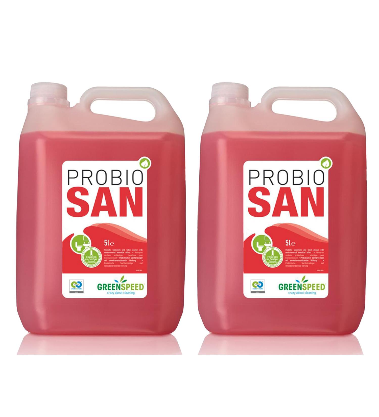 Greenspeed Probio San Probiotic Washroom Cleaner 2 x 5 Litre