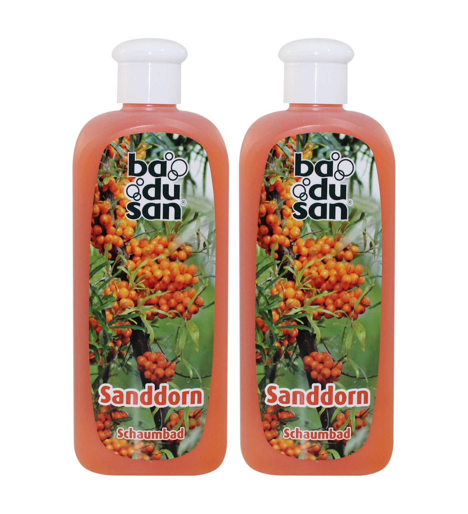 Buy Pack of 2 Badusan Bath Additive Foam - Sea Buckthorn 2 x 500ml | Soothing Gentle Foaming Bath | International Shipping - Buy Online on GoSupps.com