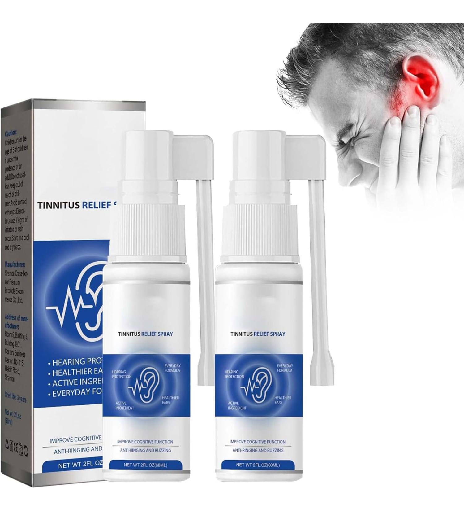 OTBK Tinnidrop Tinnitus Relief Spray Tinnitus Relief for Ringing Ears Tinnitus Relief Device Earwax Cleaning Care Spray for Relieves Tinnitus Ear Back - Buy Online on GoSupps.com