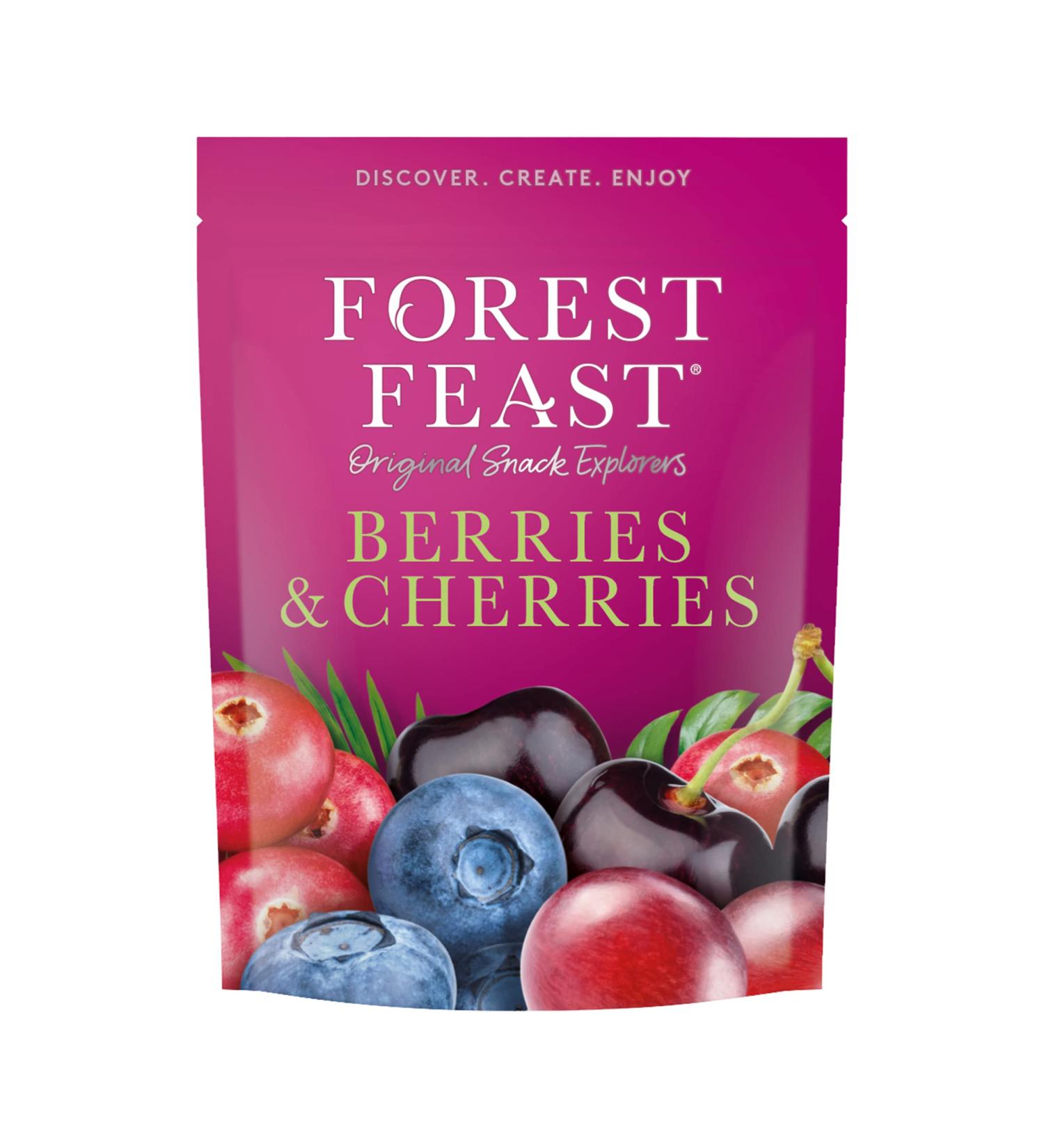 FOREST FEAST Berries and Cherries Immunity Boosting Healthy Snack Cooking and Baking Gluten Free Low in Fat 6 x 170g - Buy Online on GoSupps.com