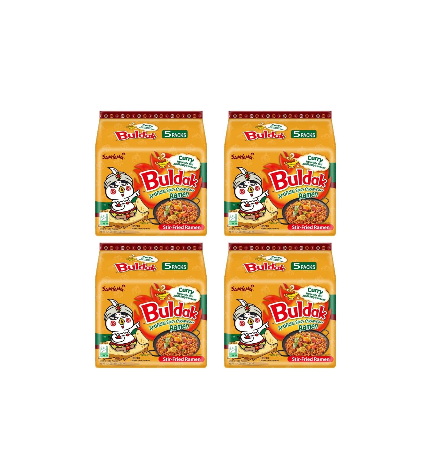 Samyang Curry Flavour Hot Chicken Ramen Instant Noodle Halal (Pack of 20) by CNMART - Buy Online on GoSupps.com