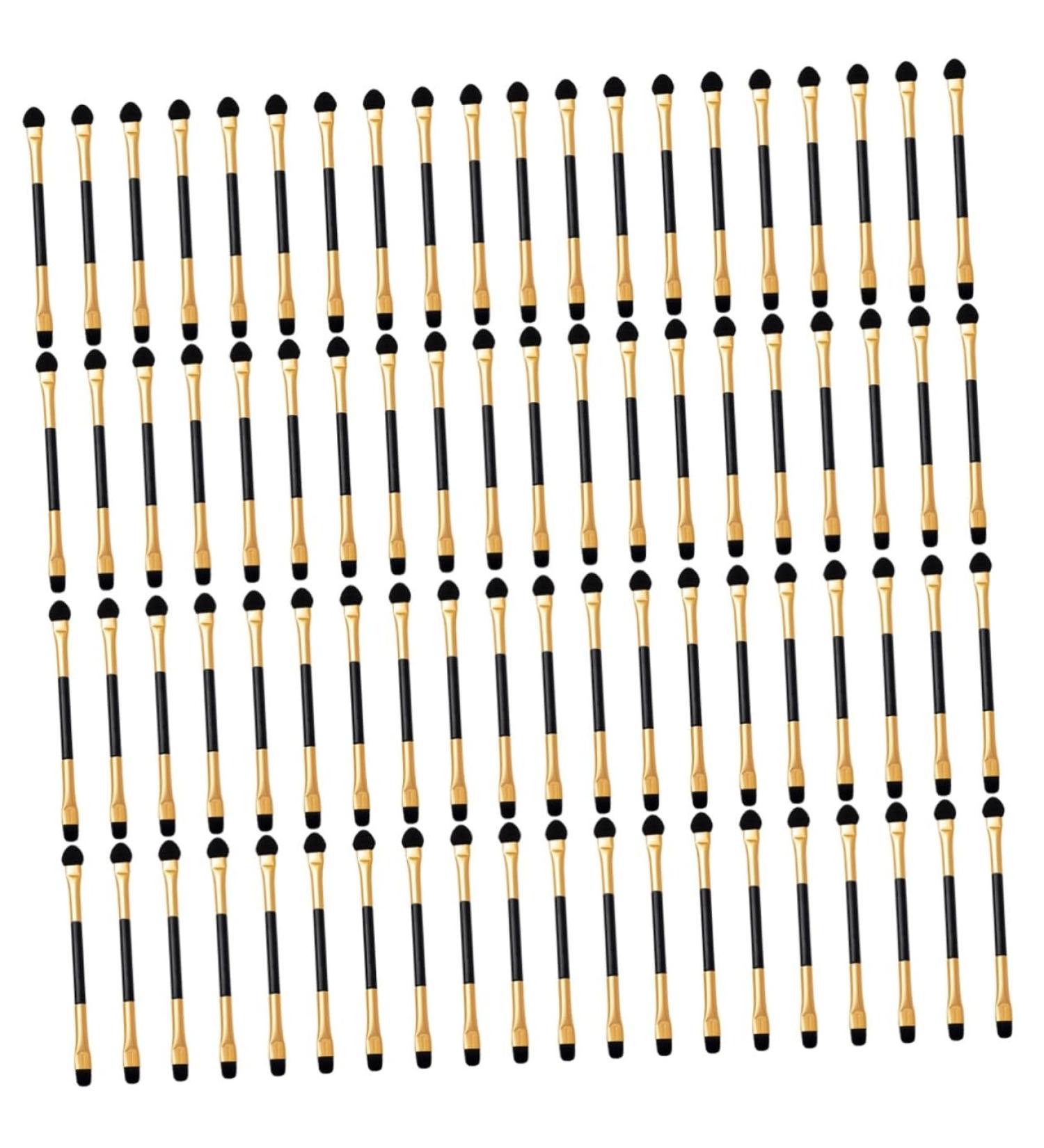 FOMIYES 80 Pcs Double Ended Eyeshadow Brush Eye Brush for Makeup Eye Makeup Brush Makeup Eye Brush Make up Eyeshadow Brush Eye Shadow Brush for Makeup Precision Eyeshadow Brush 12.50X0.50X0.50CMx4pcs Goldenx4pcs - Buy Online on GoSupps.com