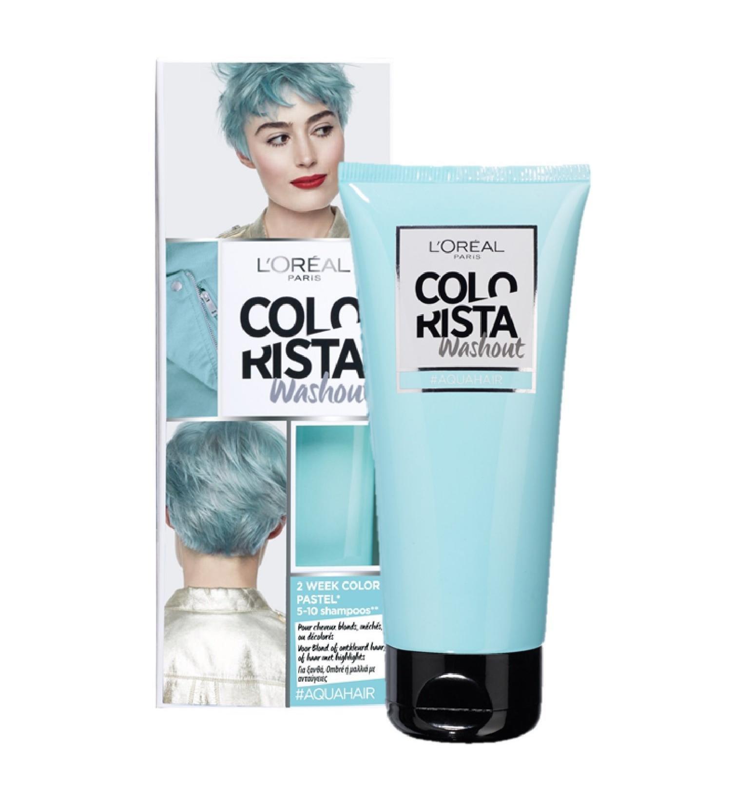 L'Or al Paris Colorista - 2 Week Washout - Temporary Hair Dye aqua - Buy Online on GoSupps.com