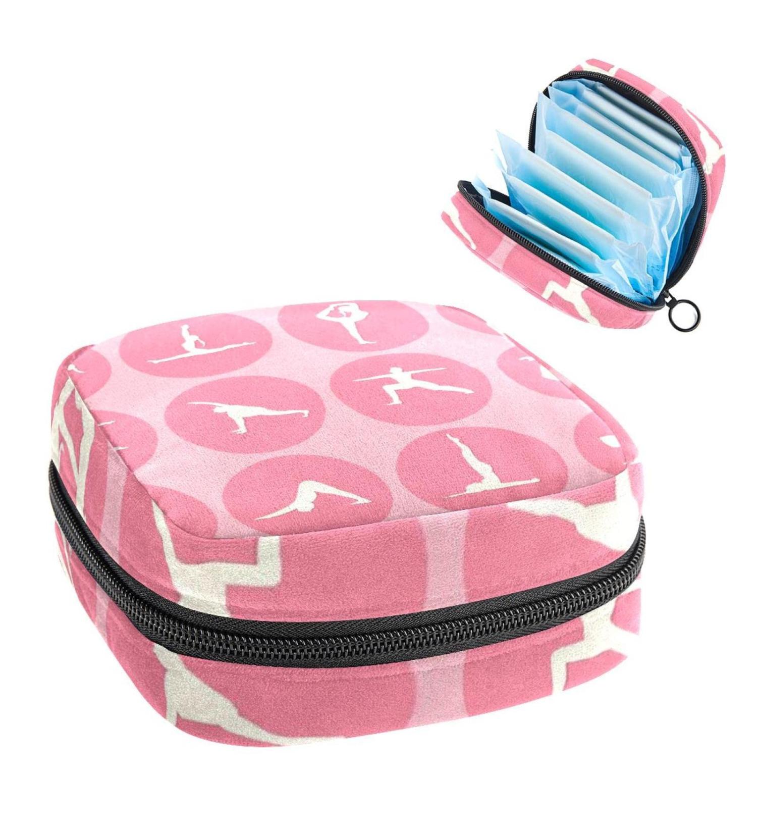 Women's Portable Period Kit - Bonds Storage Pockets Stillpad Holder for Yoga - Feminine Product Bag for Women & Girls - Buy Online on GoSupps.com