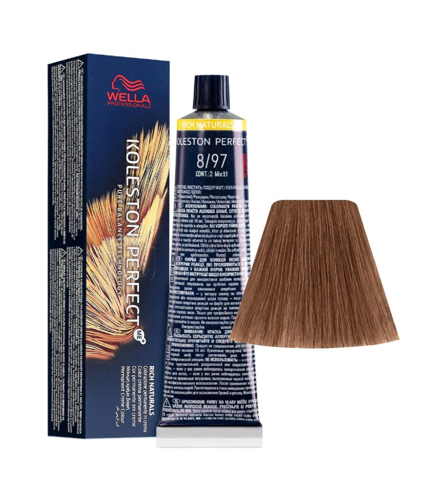 Wella koleston me+ 60 ml color 8/97